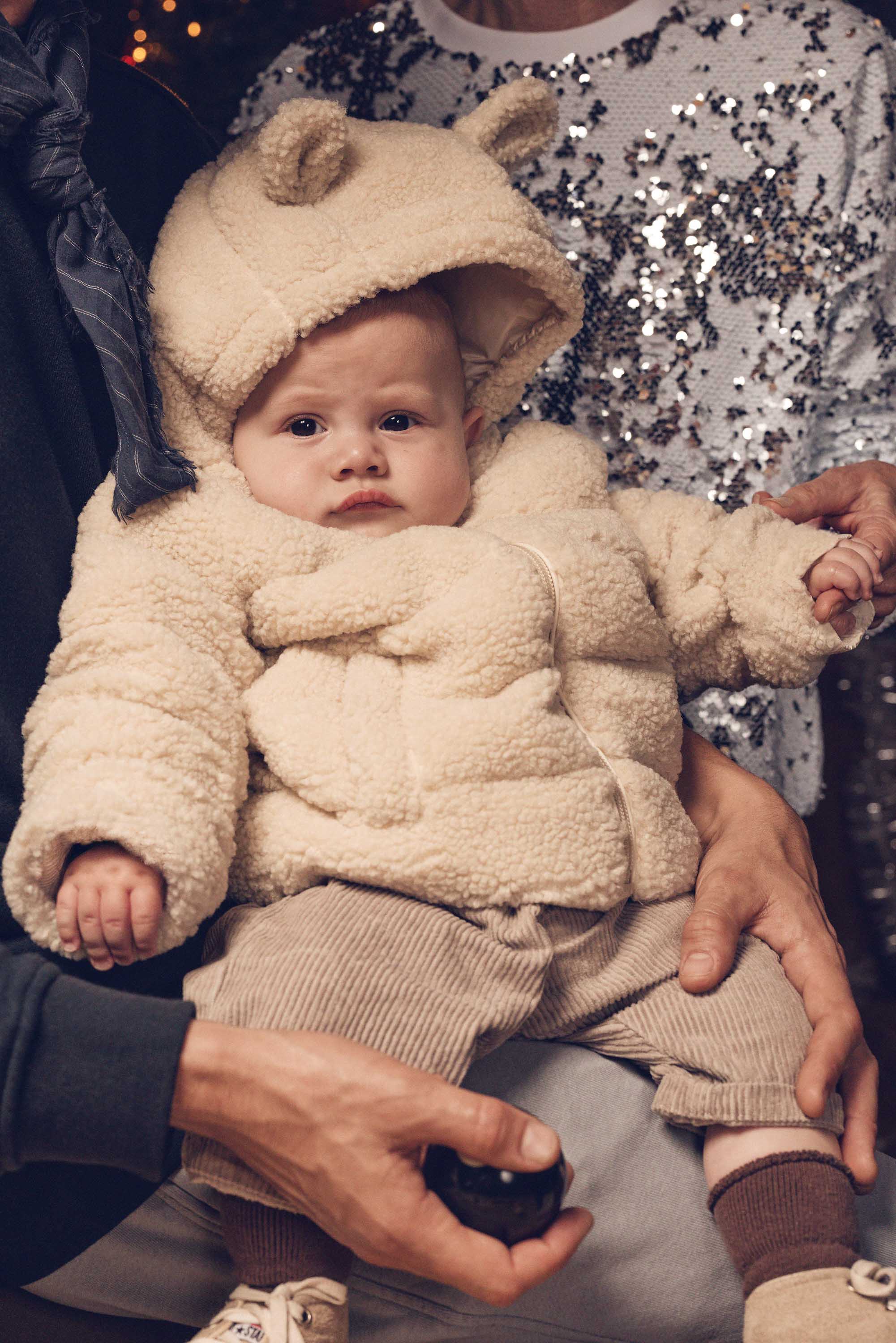 Veste bébé sherpa Naturel Titou