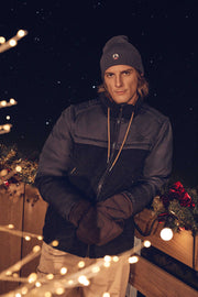 Doudoune sherpa Noir Oleg