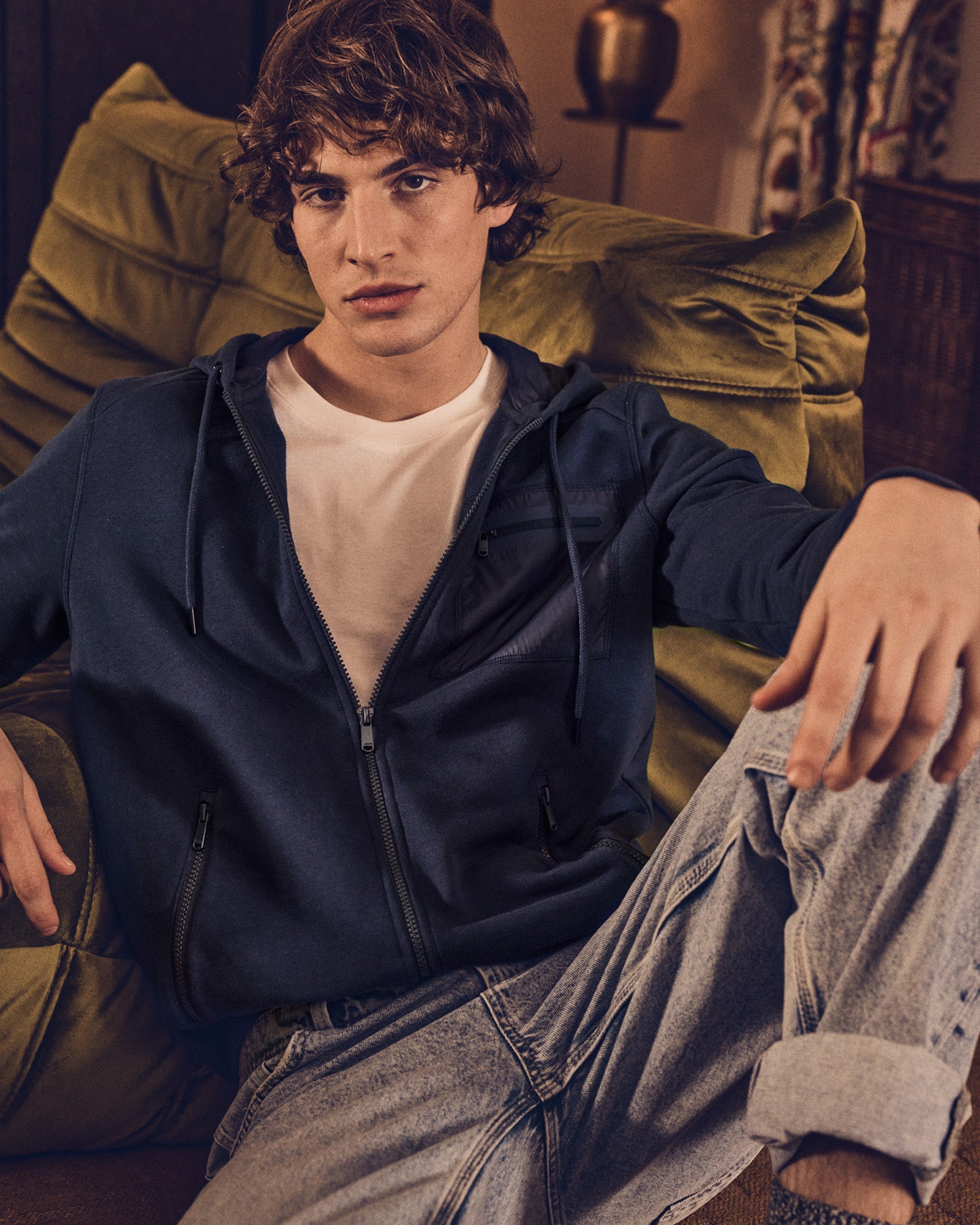 Veste zippée en coton Marine Hector