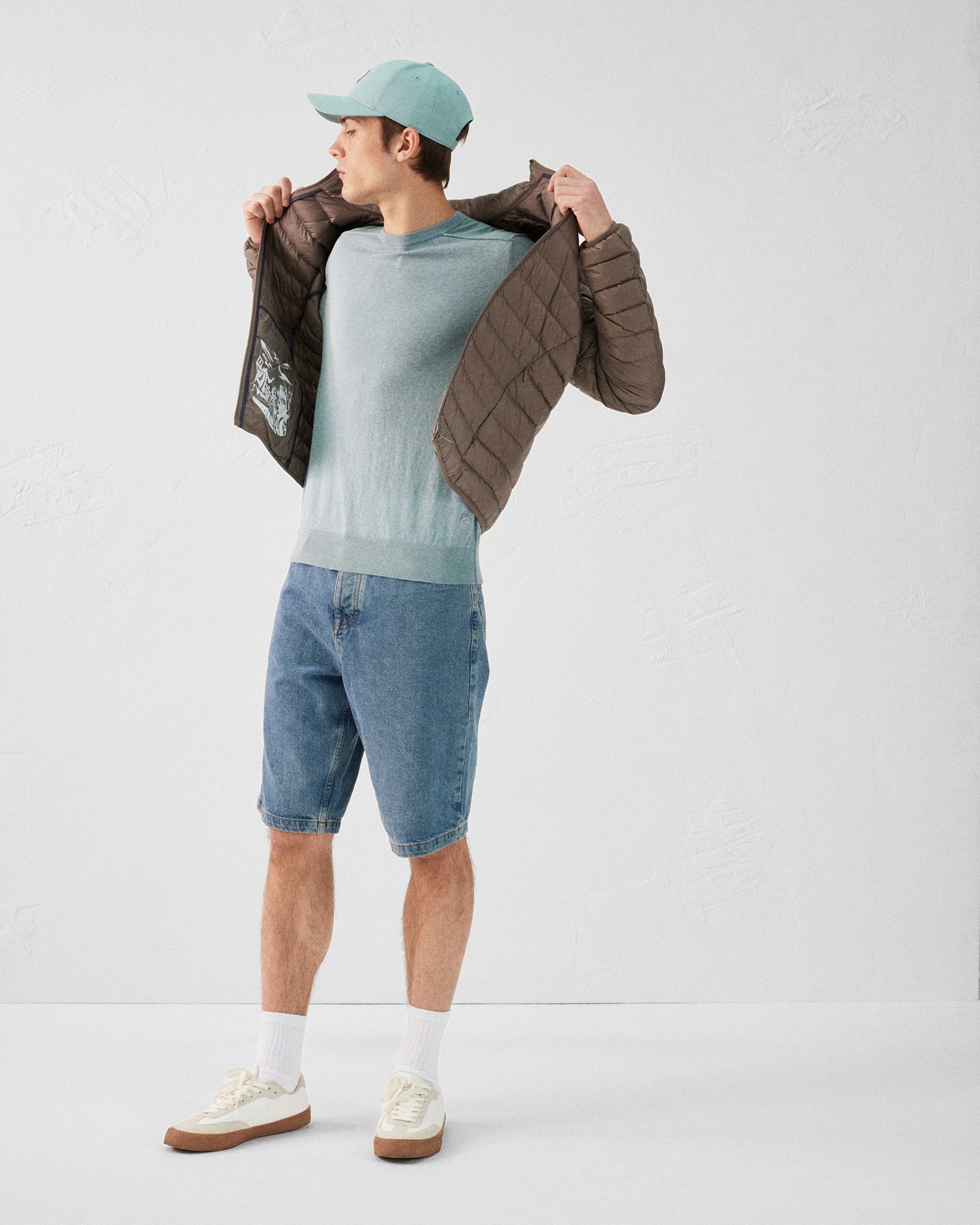 Doudoune légère Taupe Mat