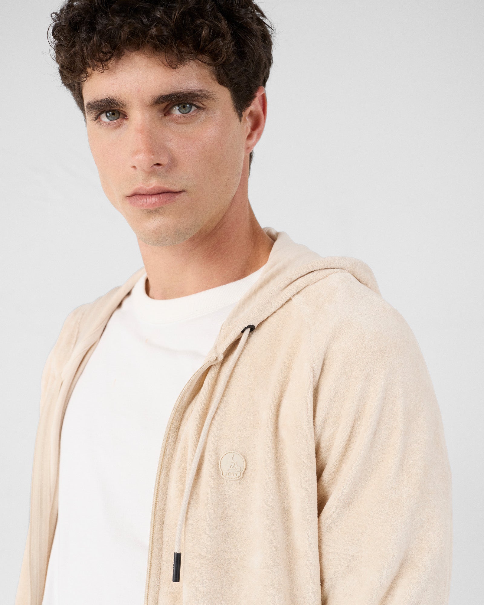Veste zippée éponge à capuche Sable Mojave