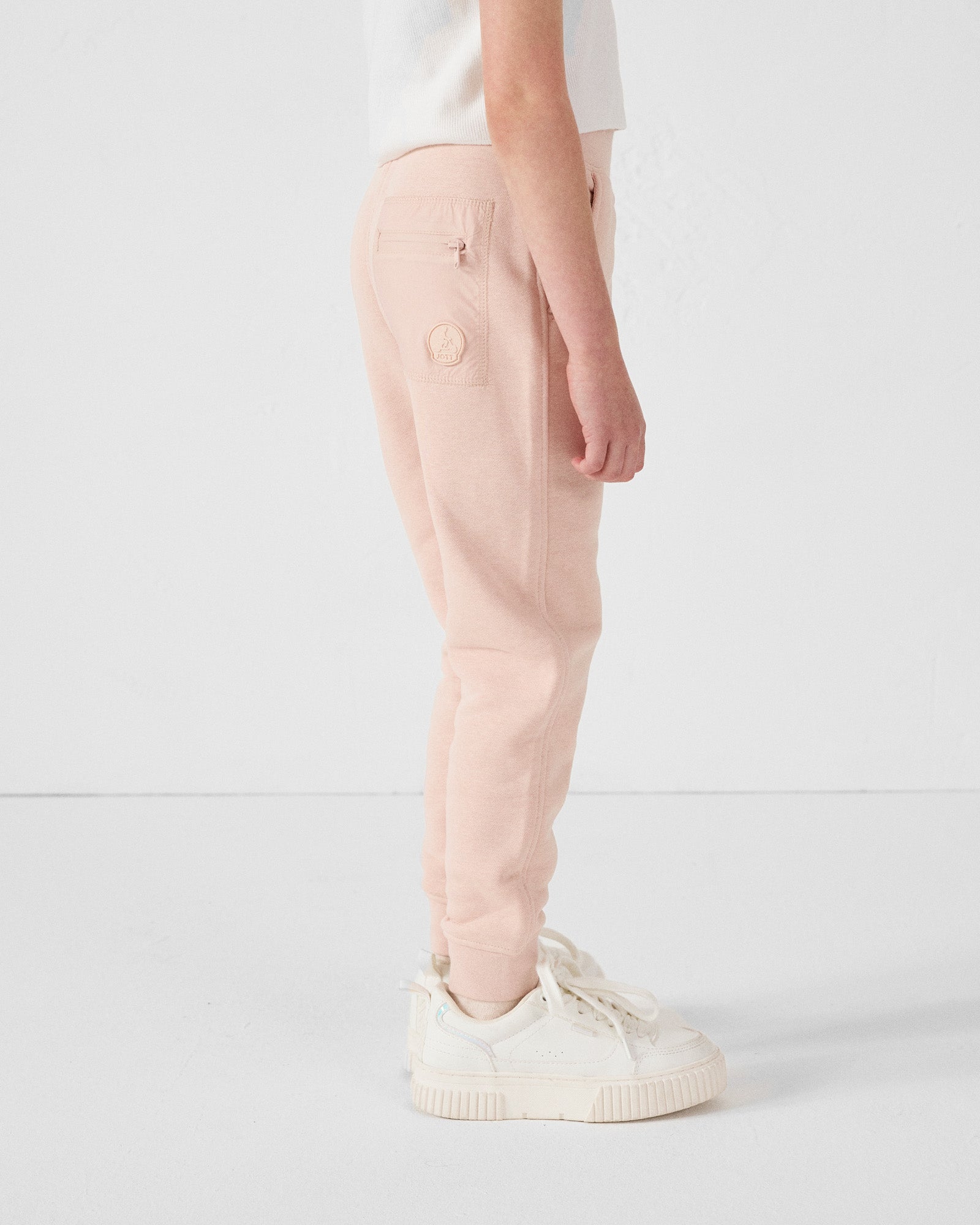 Pantalon de sport enfant en coton Pêche clair Matchu 2.0