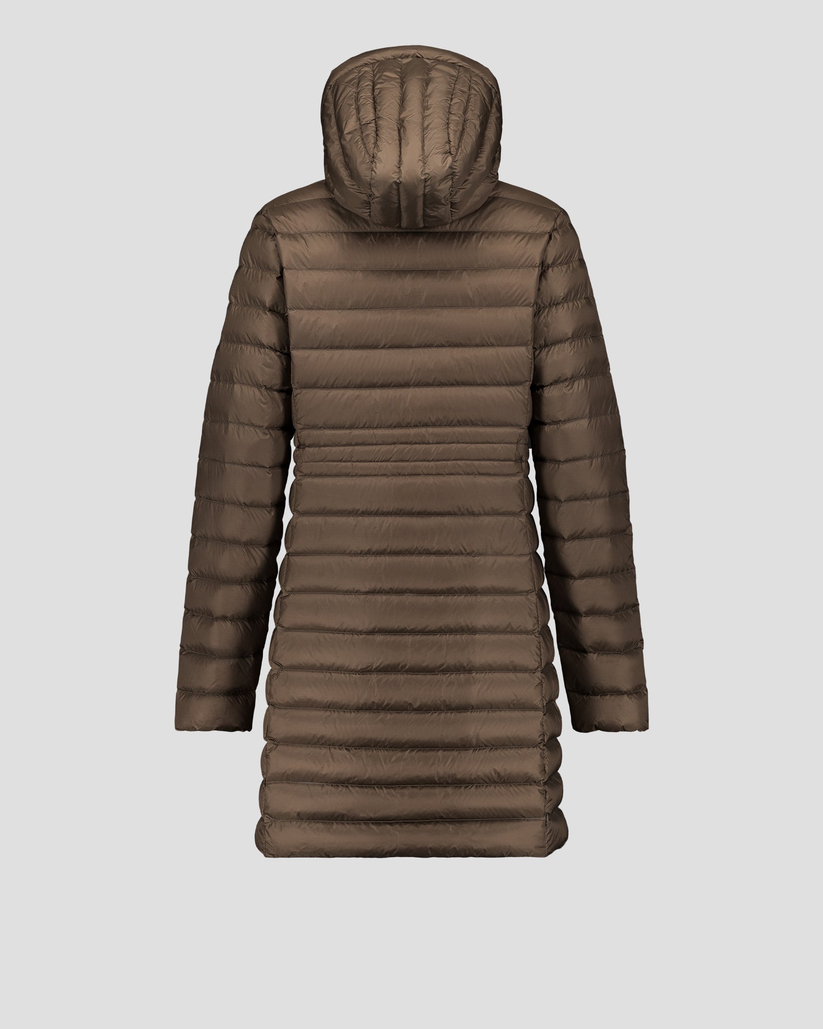 Doudoune longue à capuche Taupe Vero 2.0
