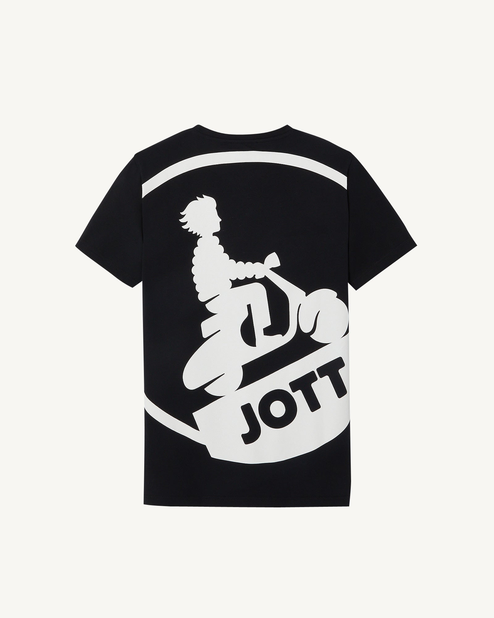 T-shirt mixte en coton biologique Noir Pietro