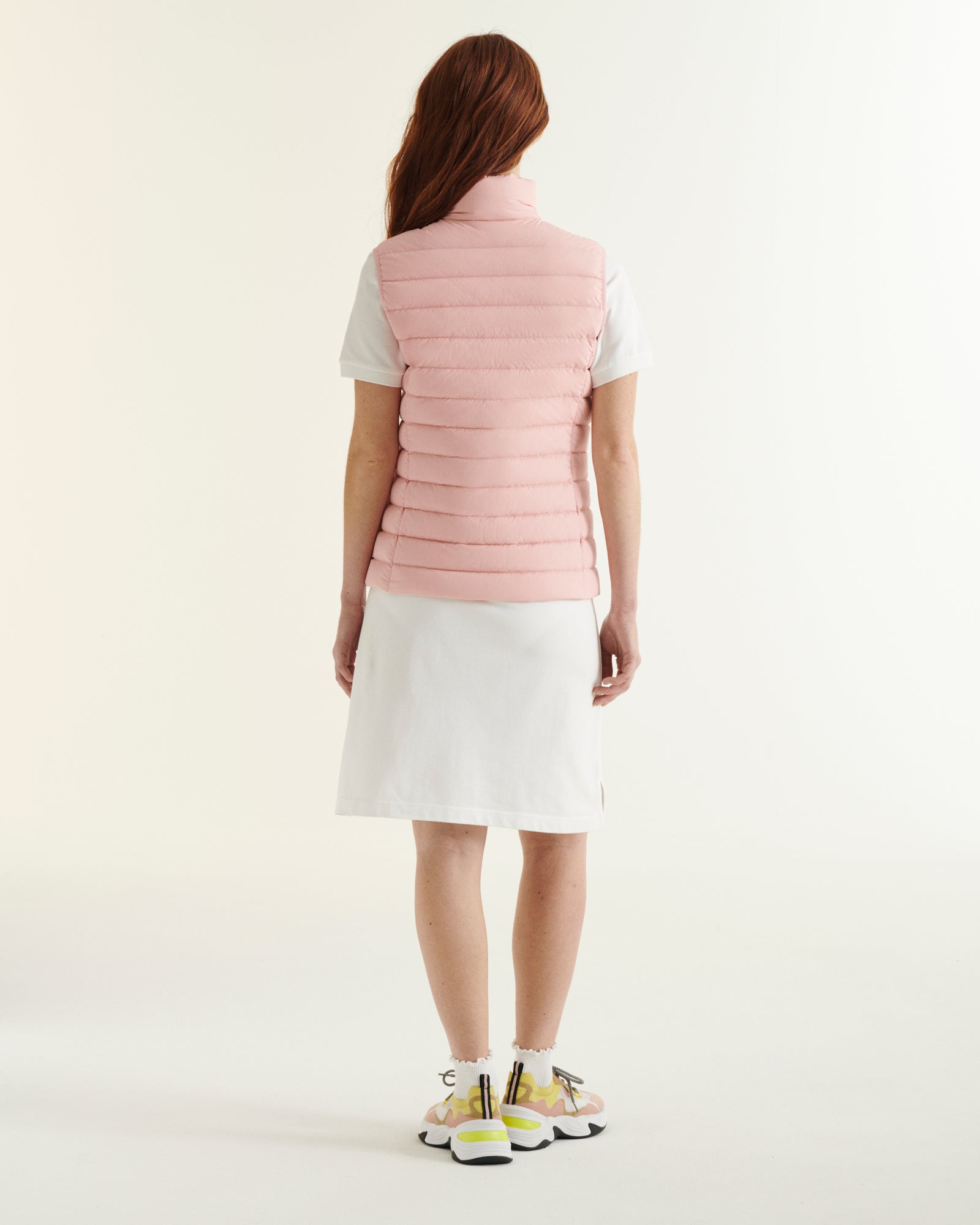 Doudoune sans manches stretch Rose pêche Grenada