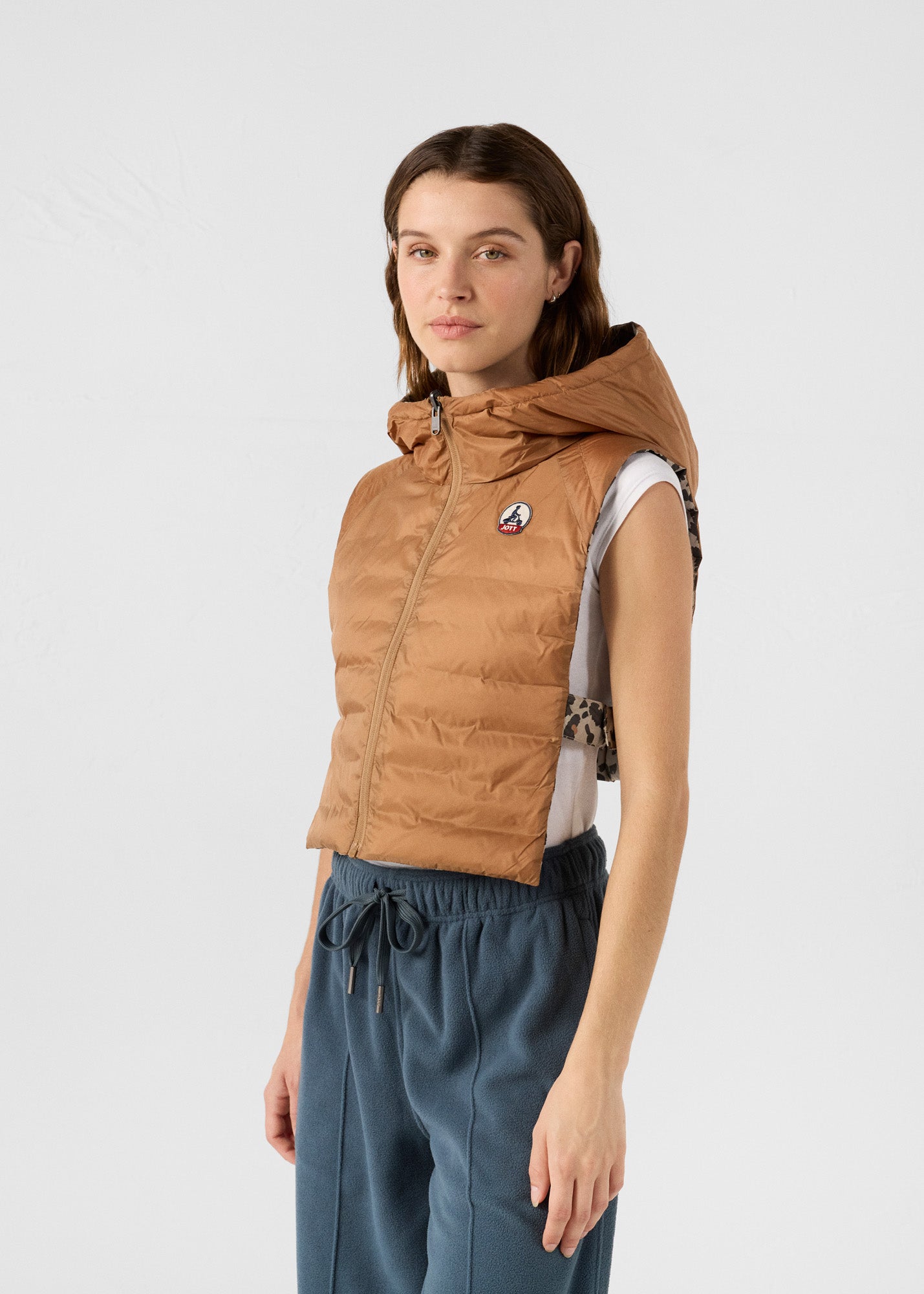 Capuche Leopard beige Alae print