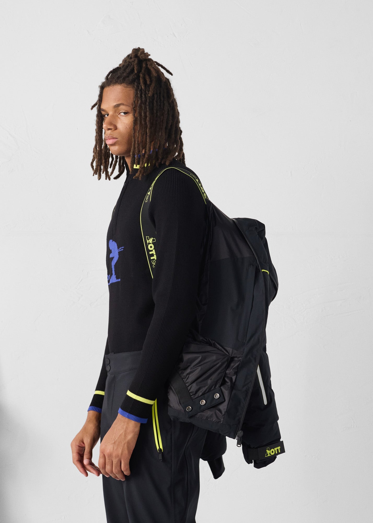 Veste de ski Grand froid Noir Sereis