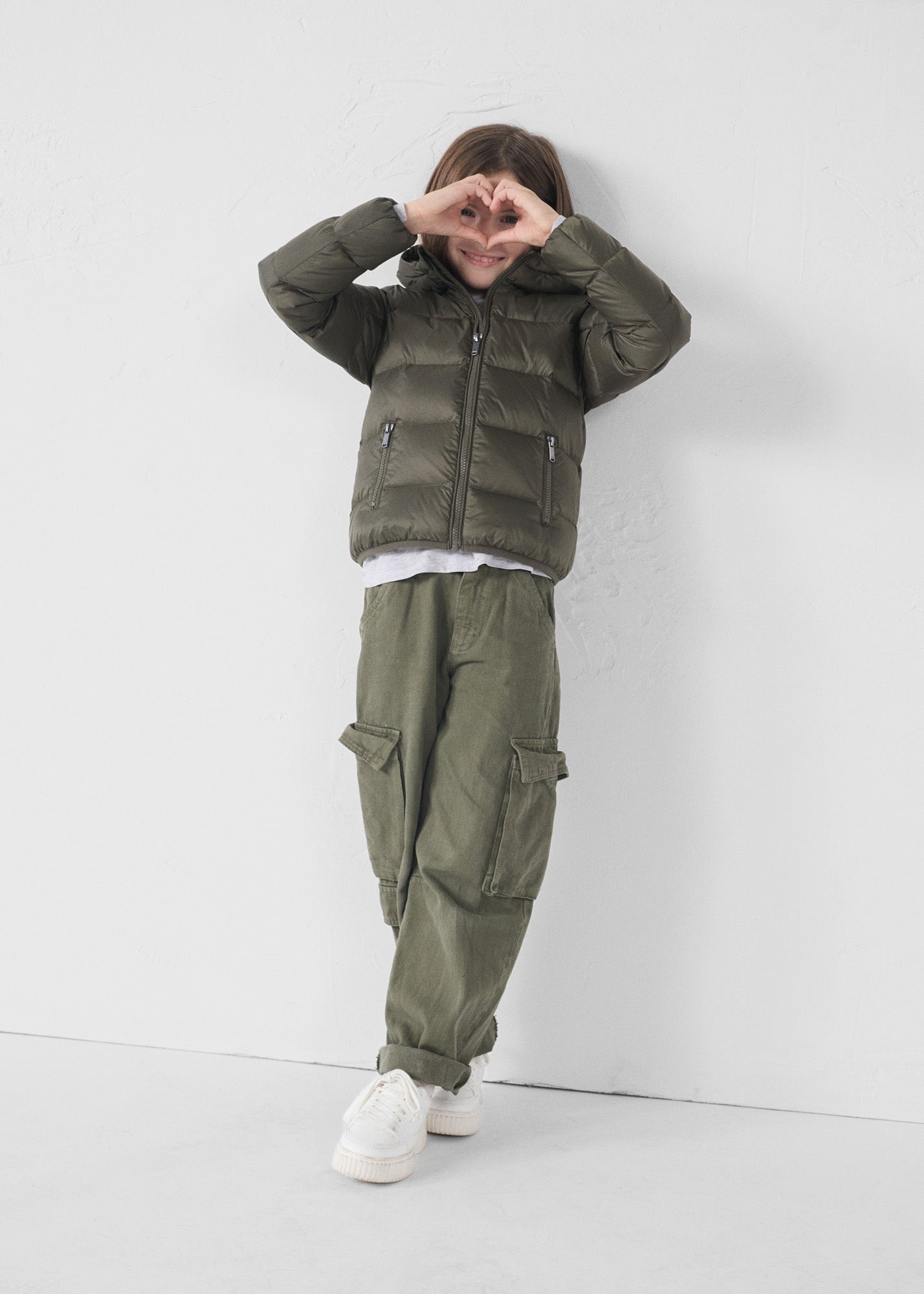 Doudoune enfant à capuche Grand Froid Army Kazan