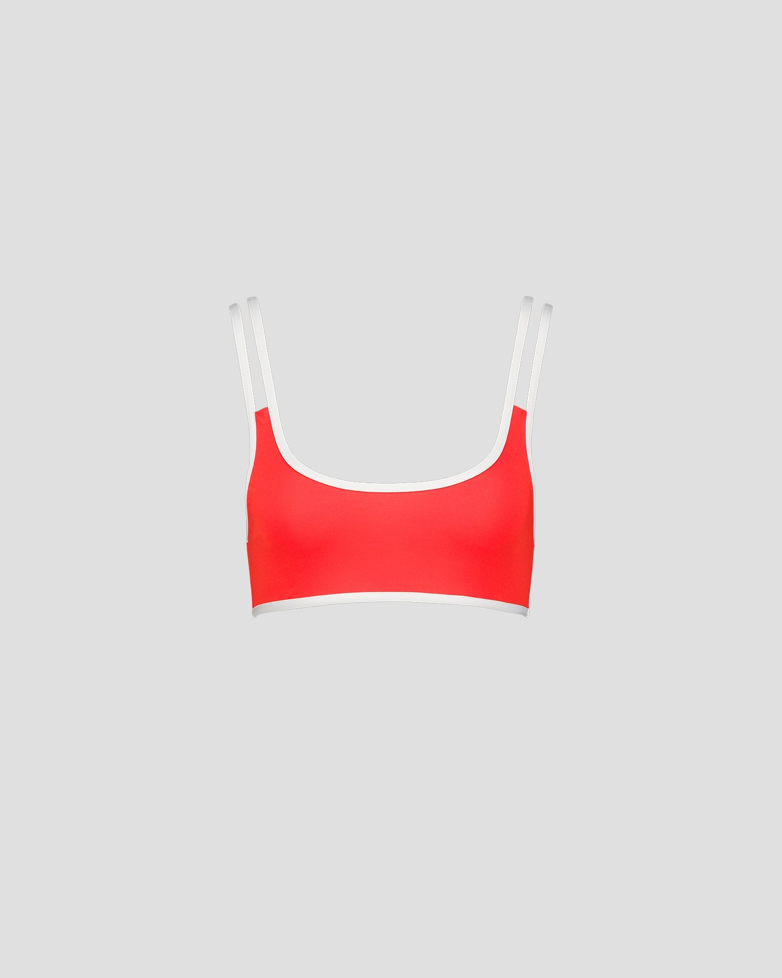 Haut de maillot de bain brassière Rouge feu Maeva top