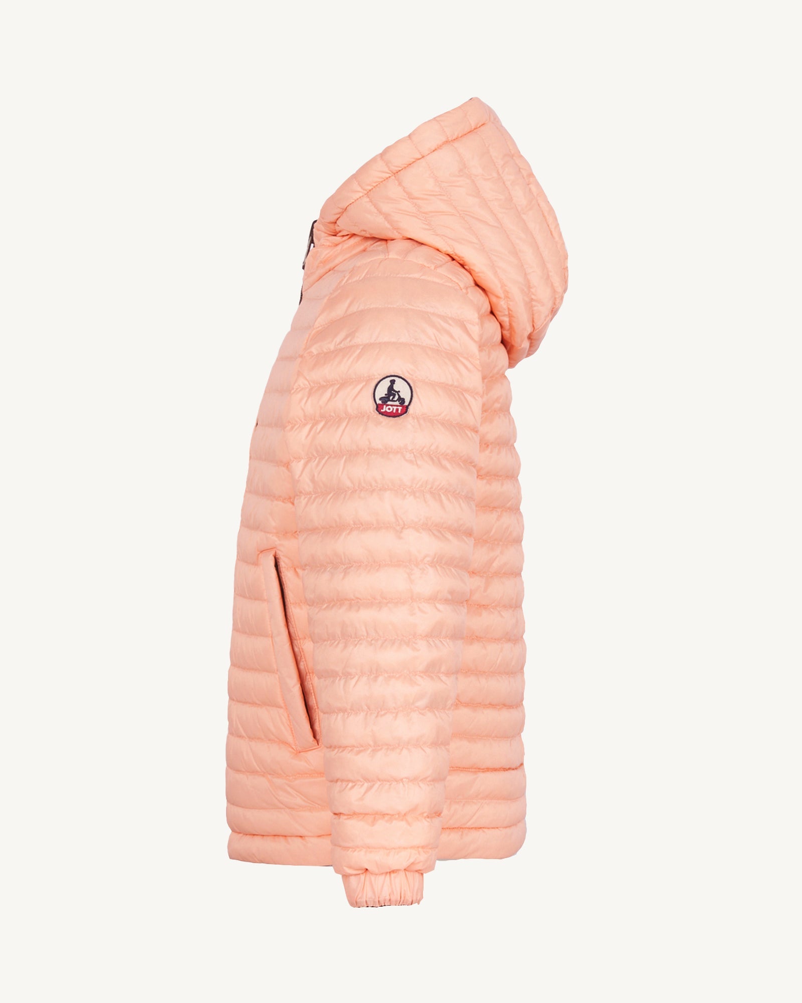 Doudoune enfant réversible à capuche Ultralight Army/Rose poudre Kyoto 2.0