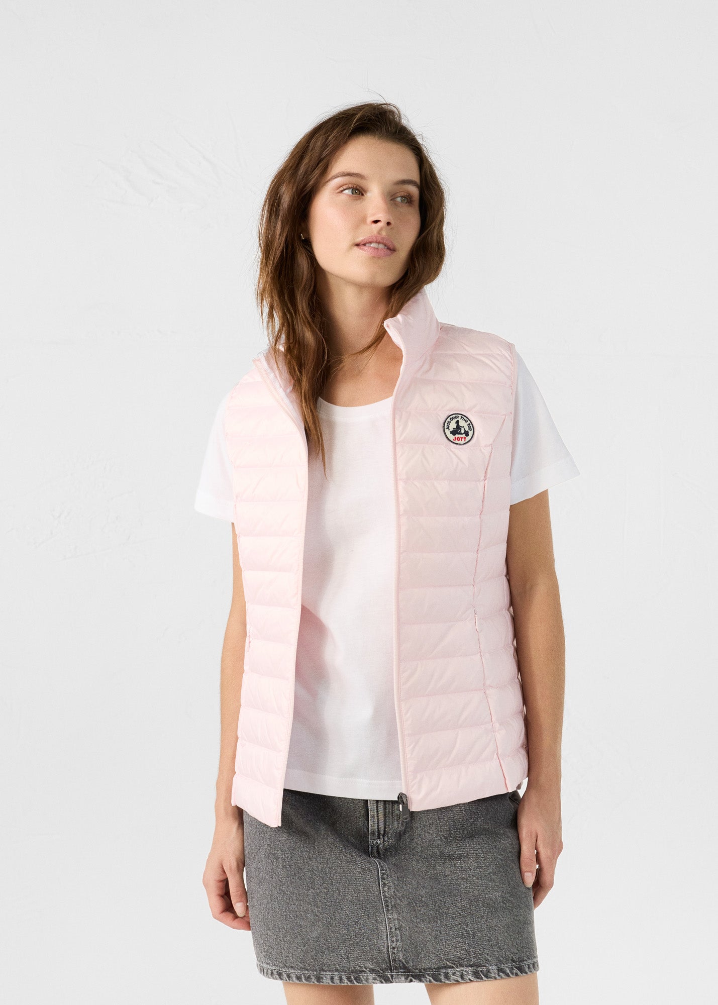 Doudoune légère sans manches Rose pétale Seda