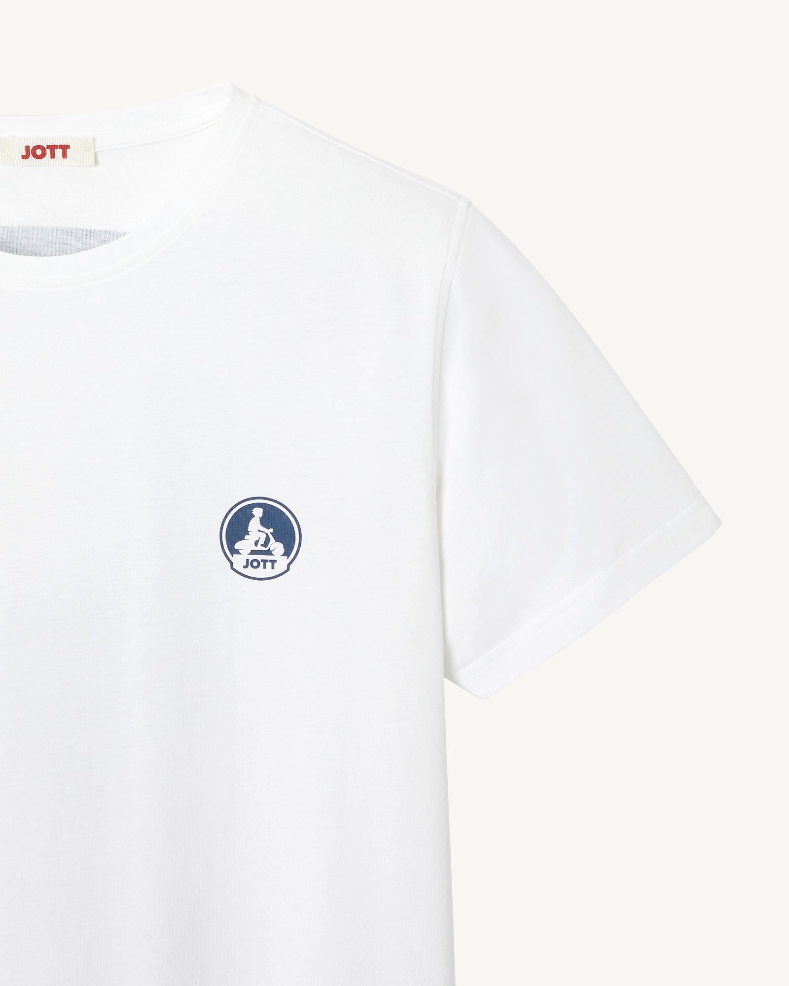 T-shirt mixte en coton biologique Blanc Pietro