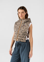 Capuche Leopard beige Alae print