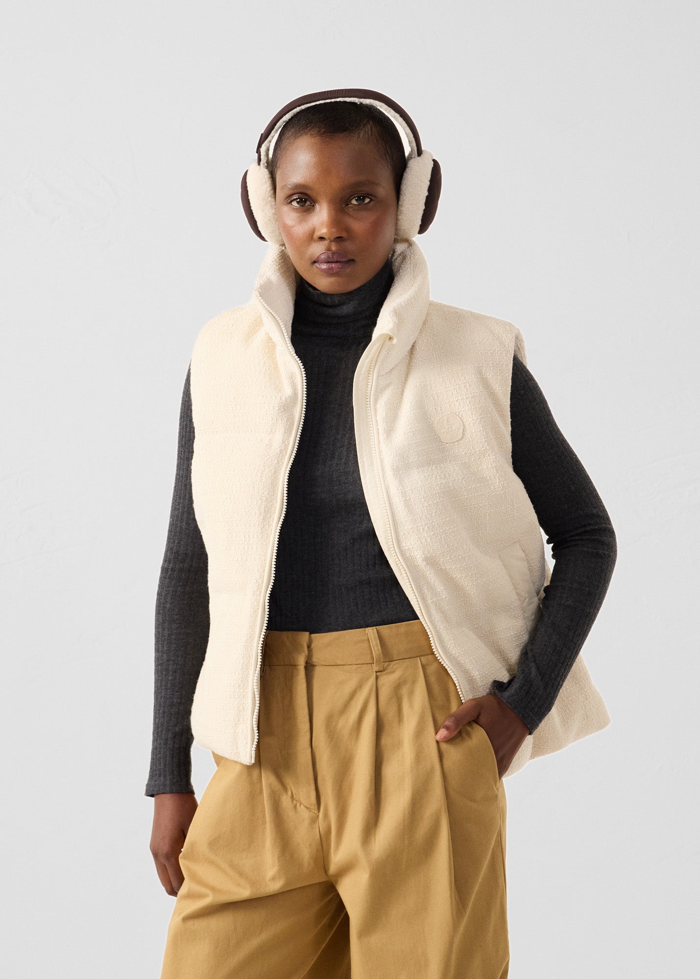 Veste Grand Froid puffer sans manches Naturel Atsuma