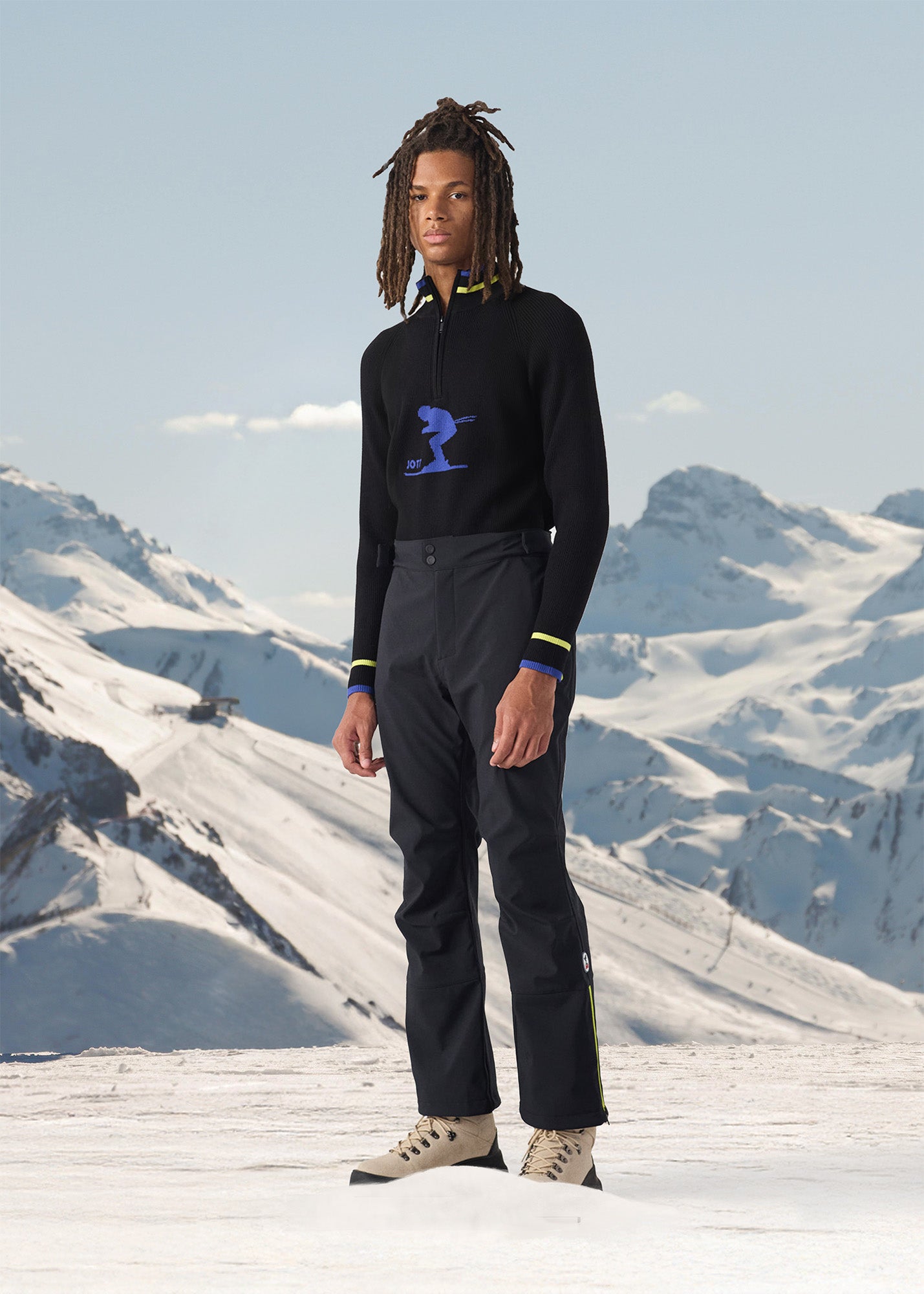 Pantalon ski Imperméable Grand froid Noir Cairn