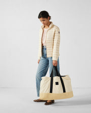 Grand totebag bimatière Sable Harmony