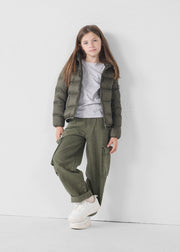 Doudoune enfant à capuche Grand Froid Army Kazan