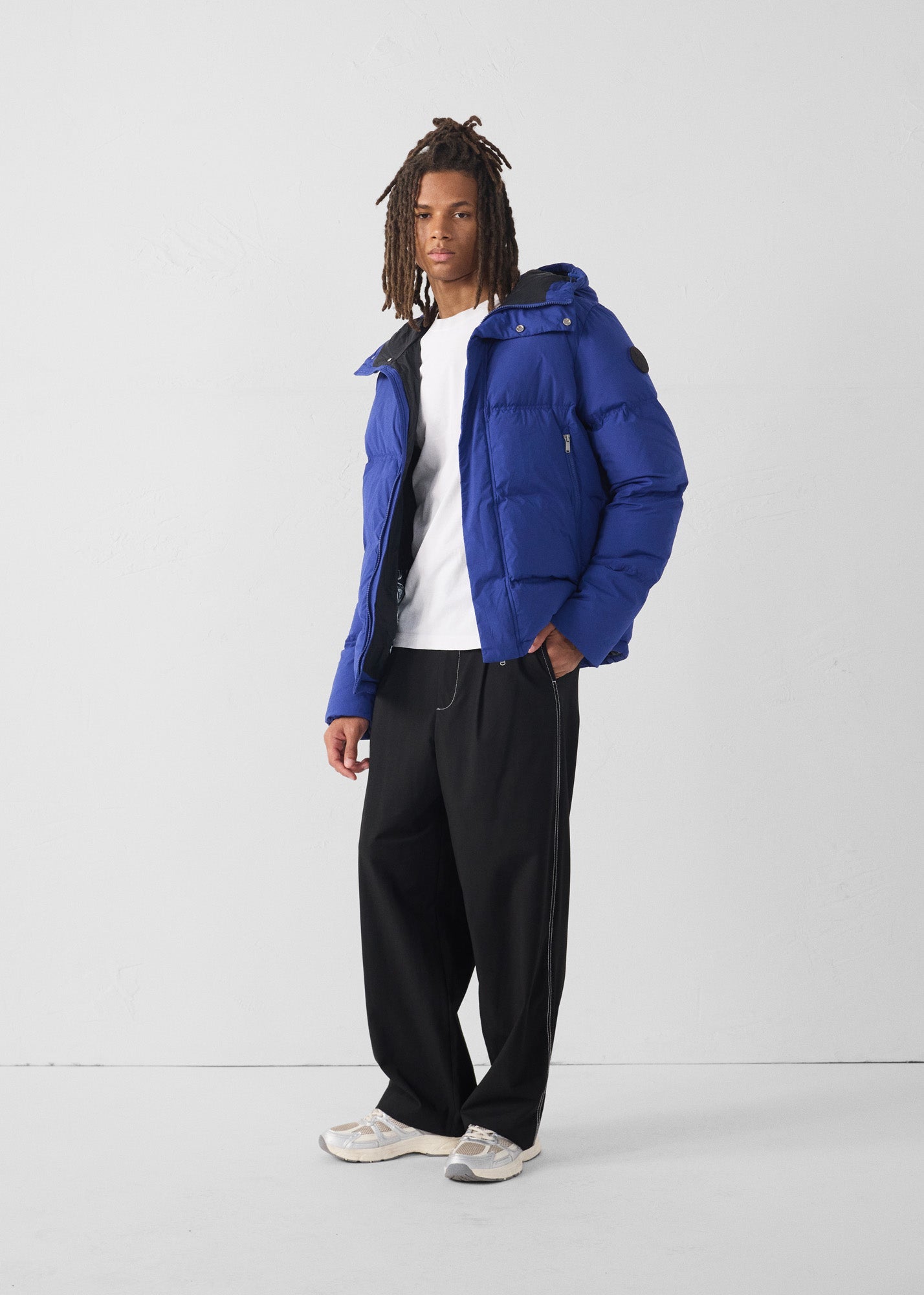 Doudoune Grand Froid esprit puffer Bleu cobalt Sanji