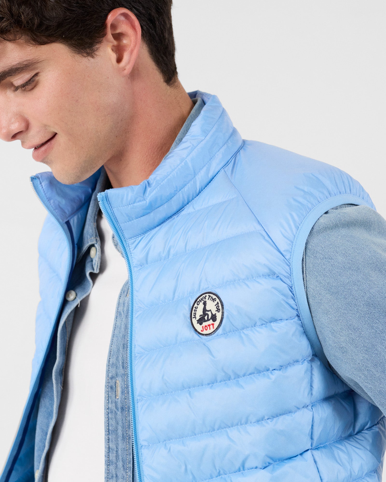 Doudoune sans manches Bleu cristal Tom