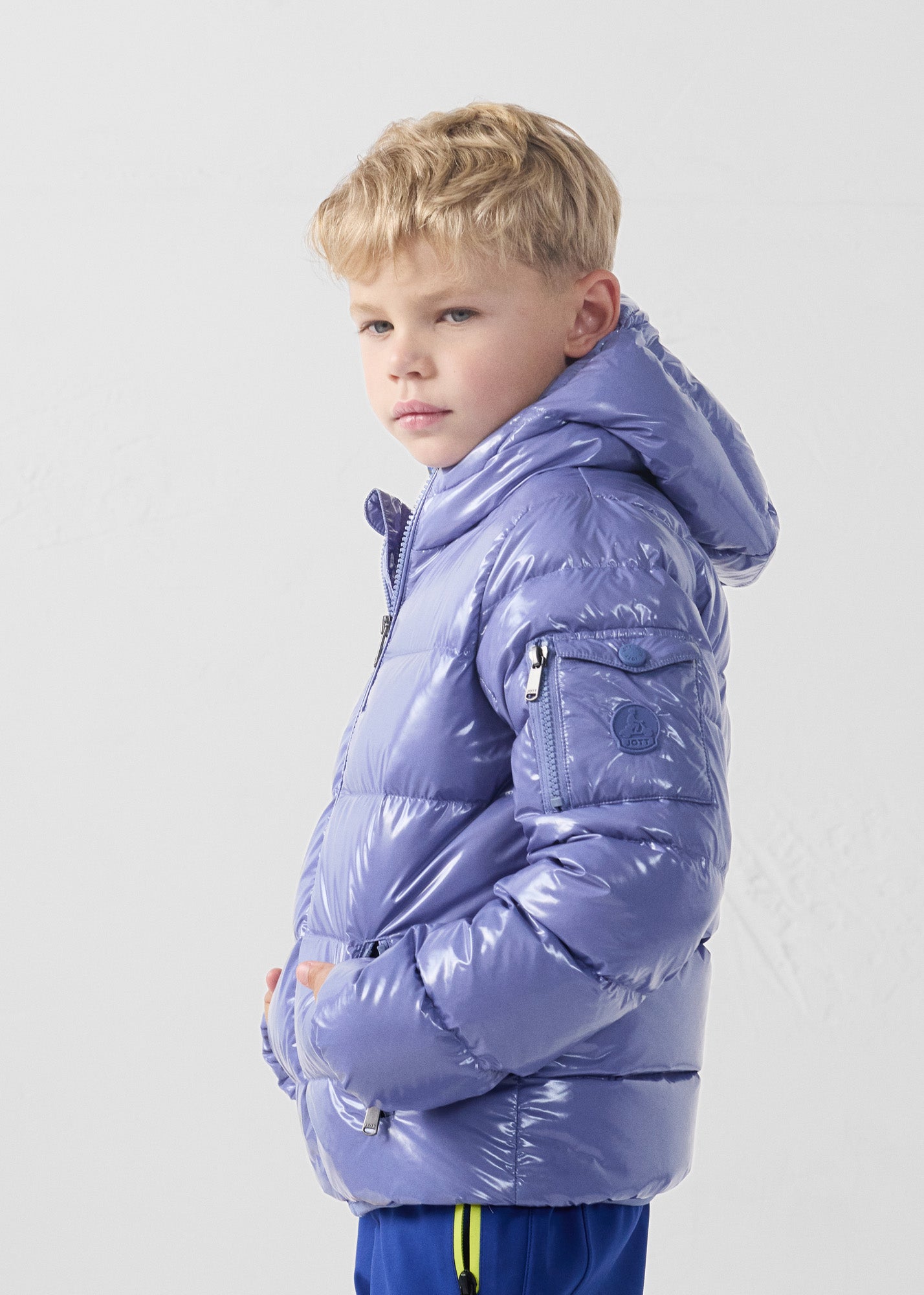 Doudoune enfant Grand Froid laquée Raisin ombre Kazan