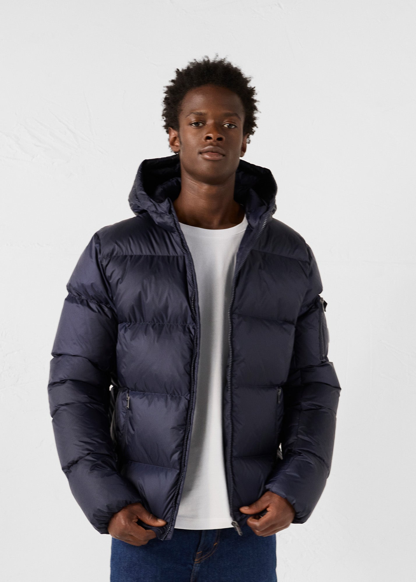 Doudoune à capuche Grand Froid Marine Java