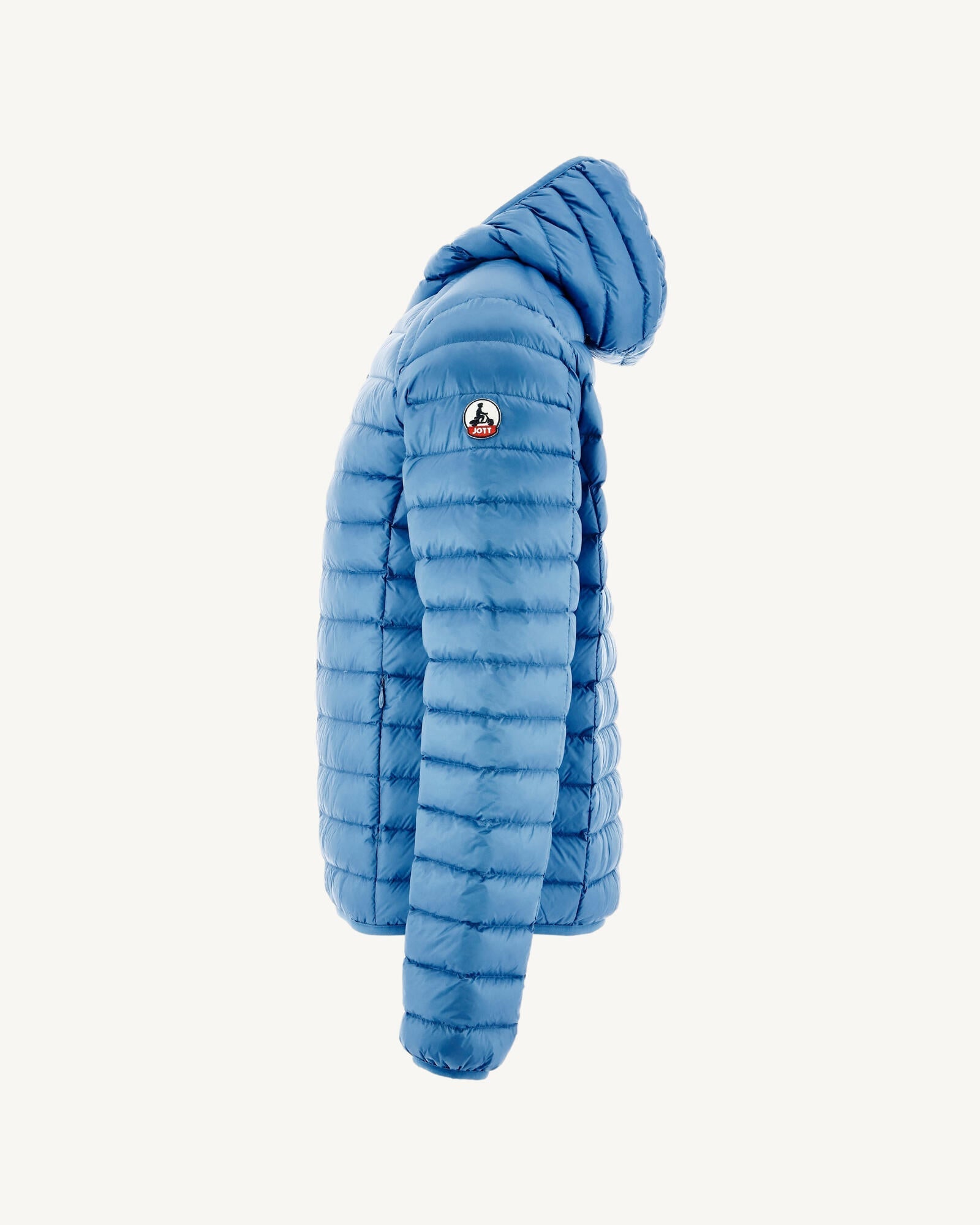 Doudoune légère à capuche Bleu denim Nico