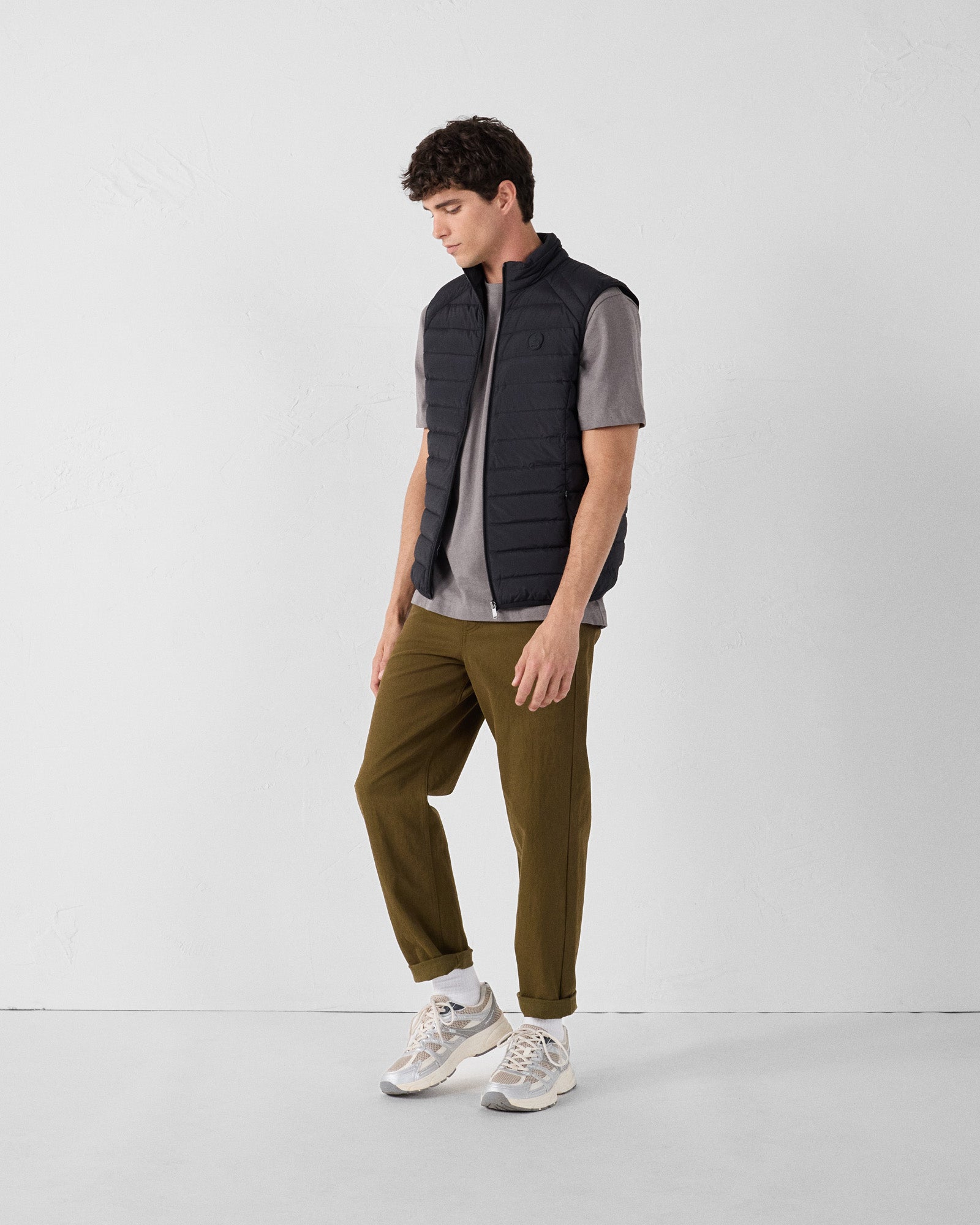 Doudoune sans manches stretch Noir Arafo