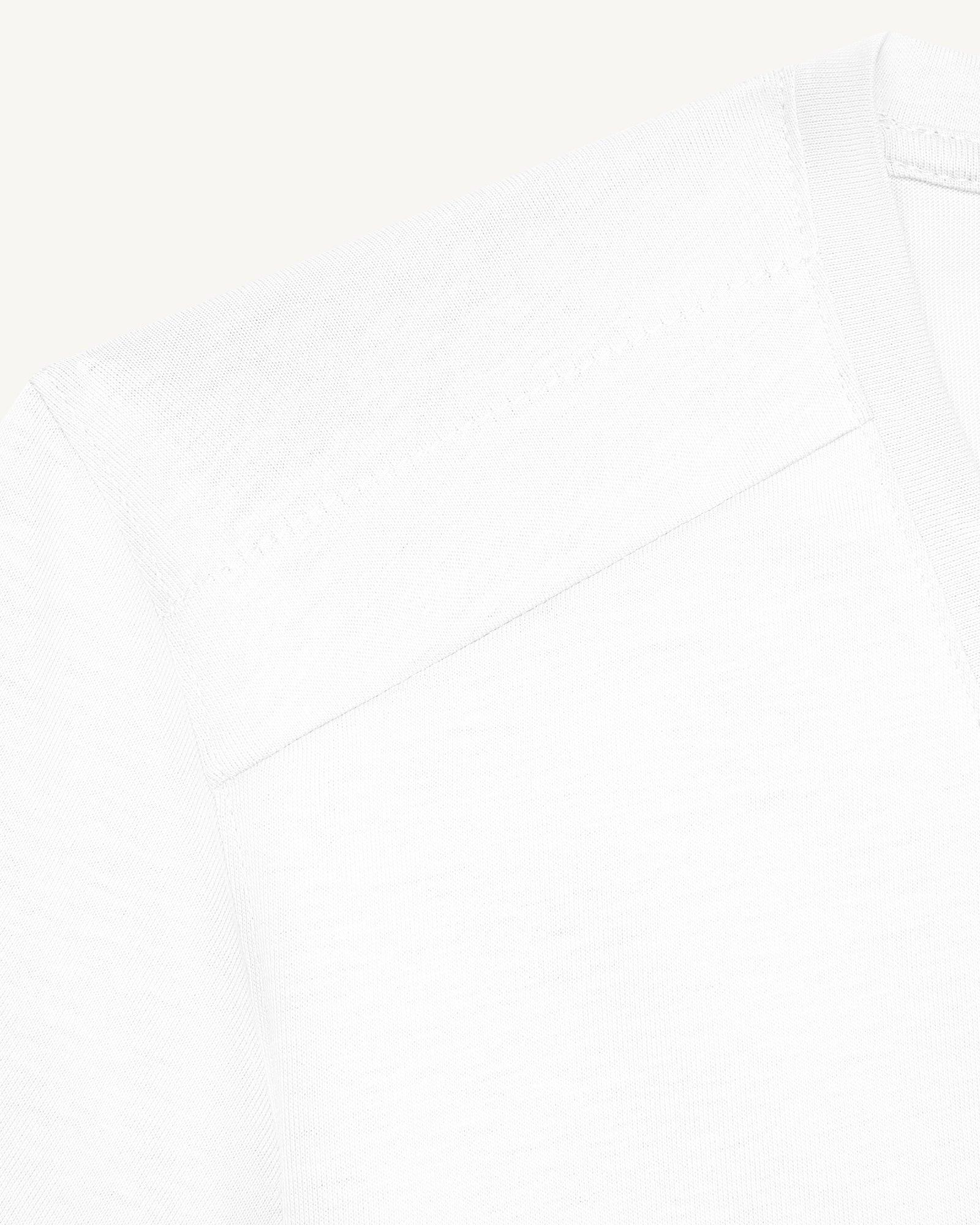 T-shirt col V femme en coton Blanc Sofia