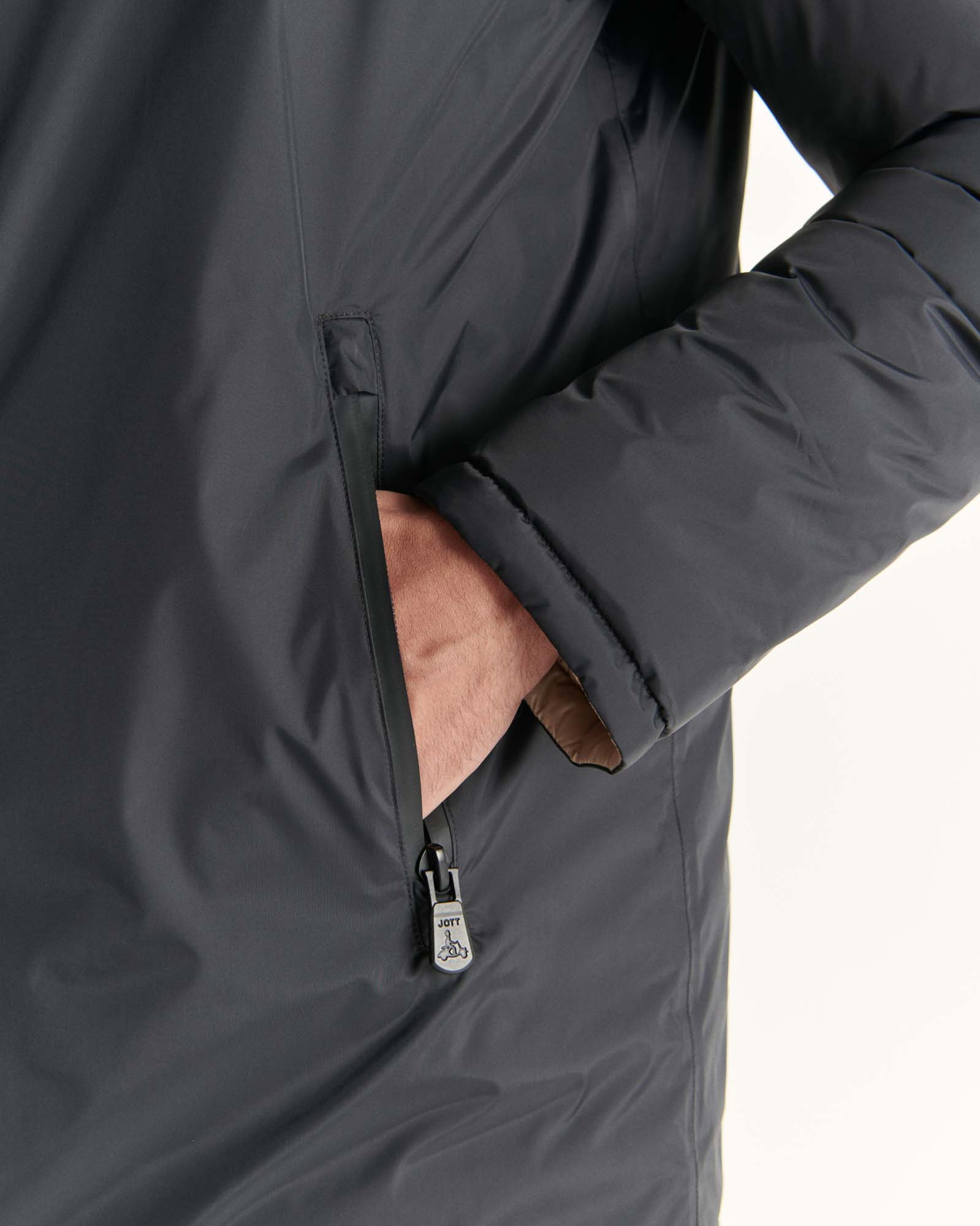 Doudoune réversible Noir/Beige Amsterdam