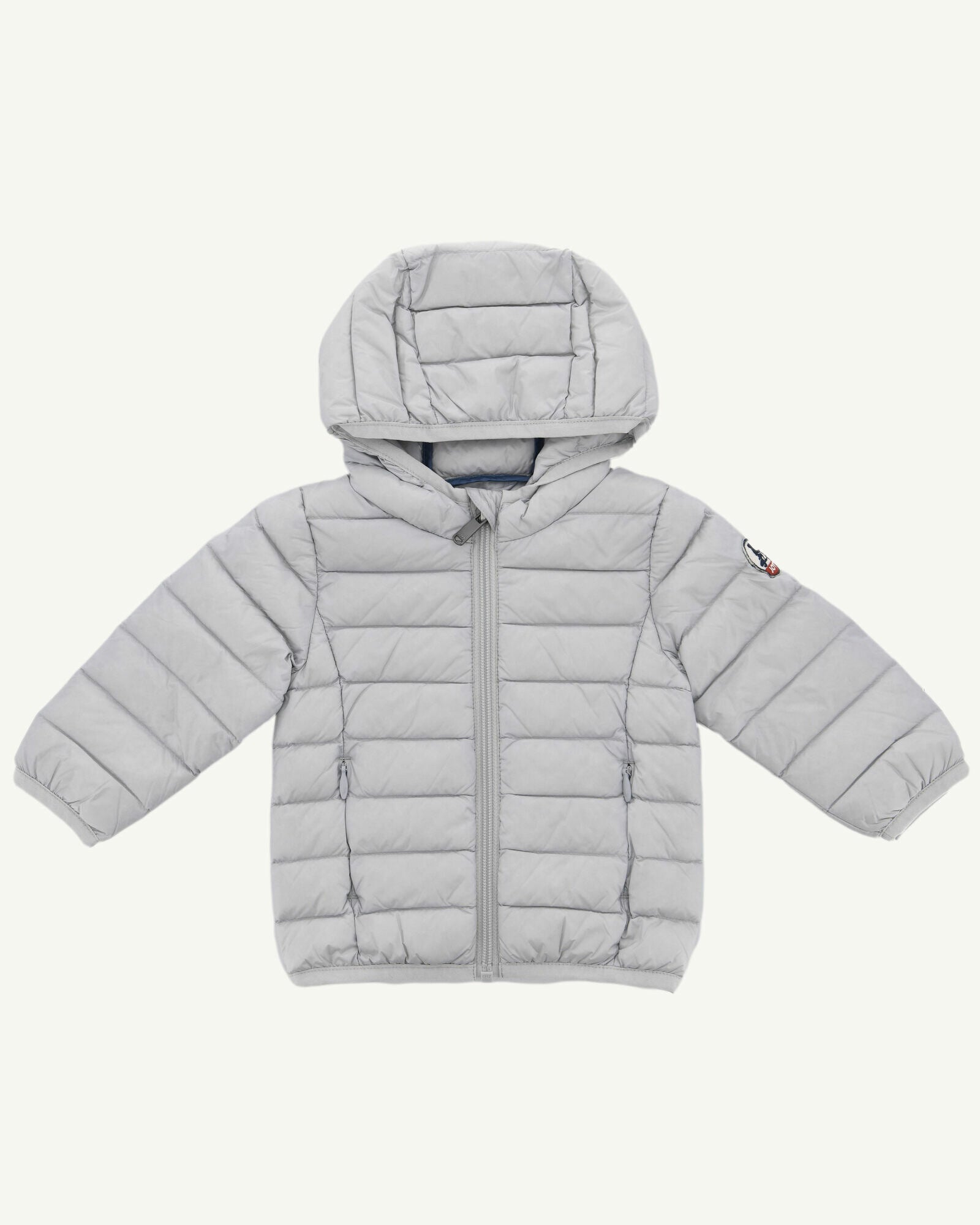 Doudoune à capuche bébé Gris clair Camille