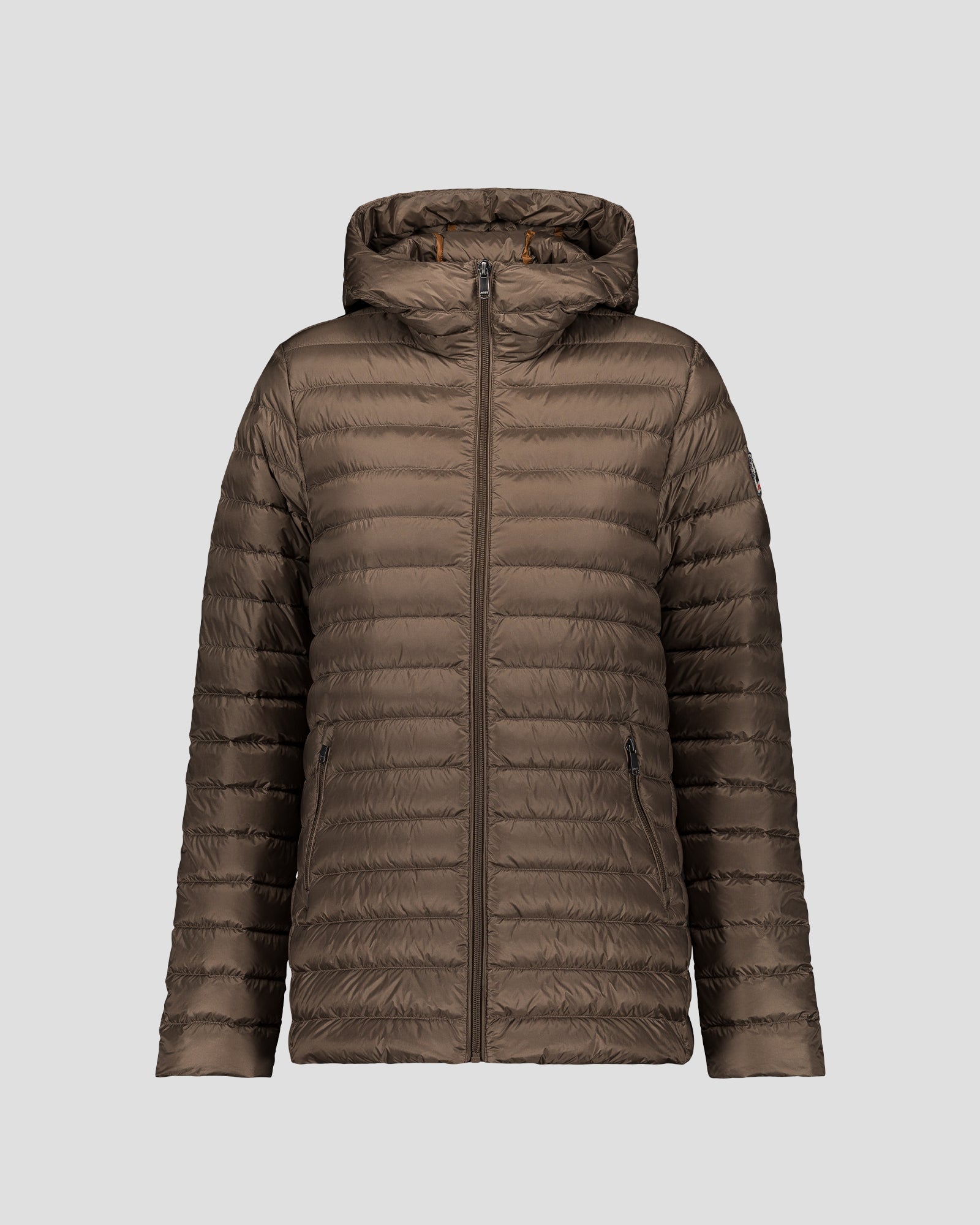 Doudoune mi-longue Taupe Claudie