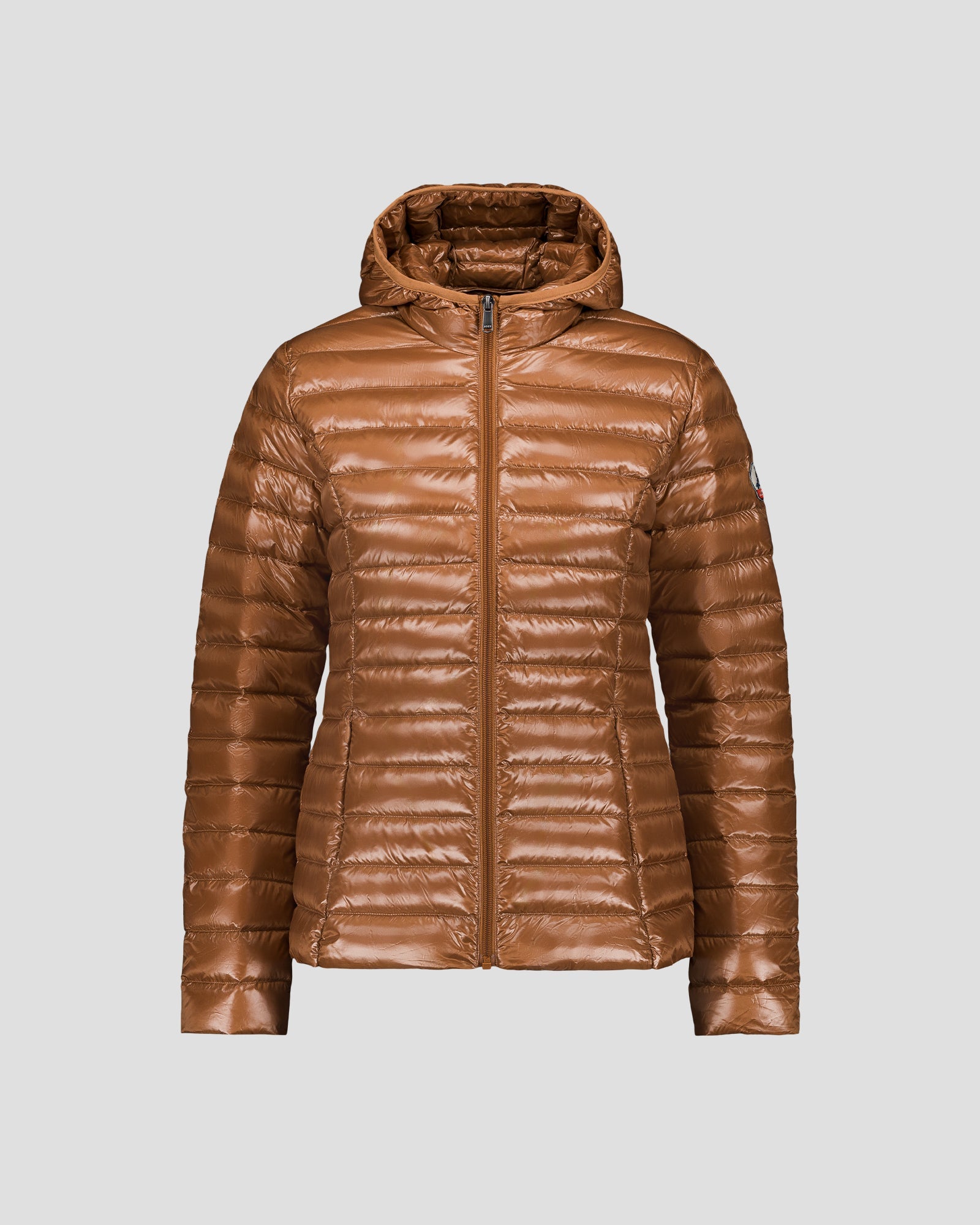 Doudoune légère à capuche Sucre roux Cloe shiny