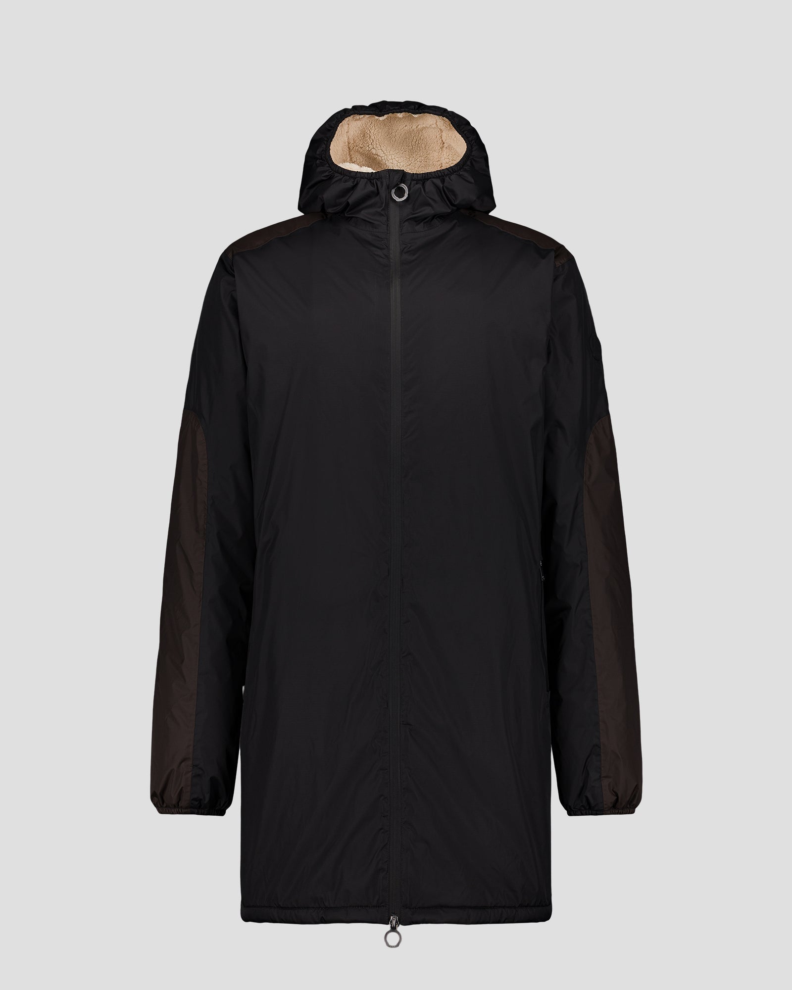 Imperméable sherpa long Noir Hallin sherpa