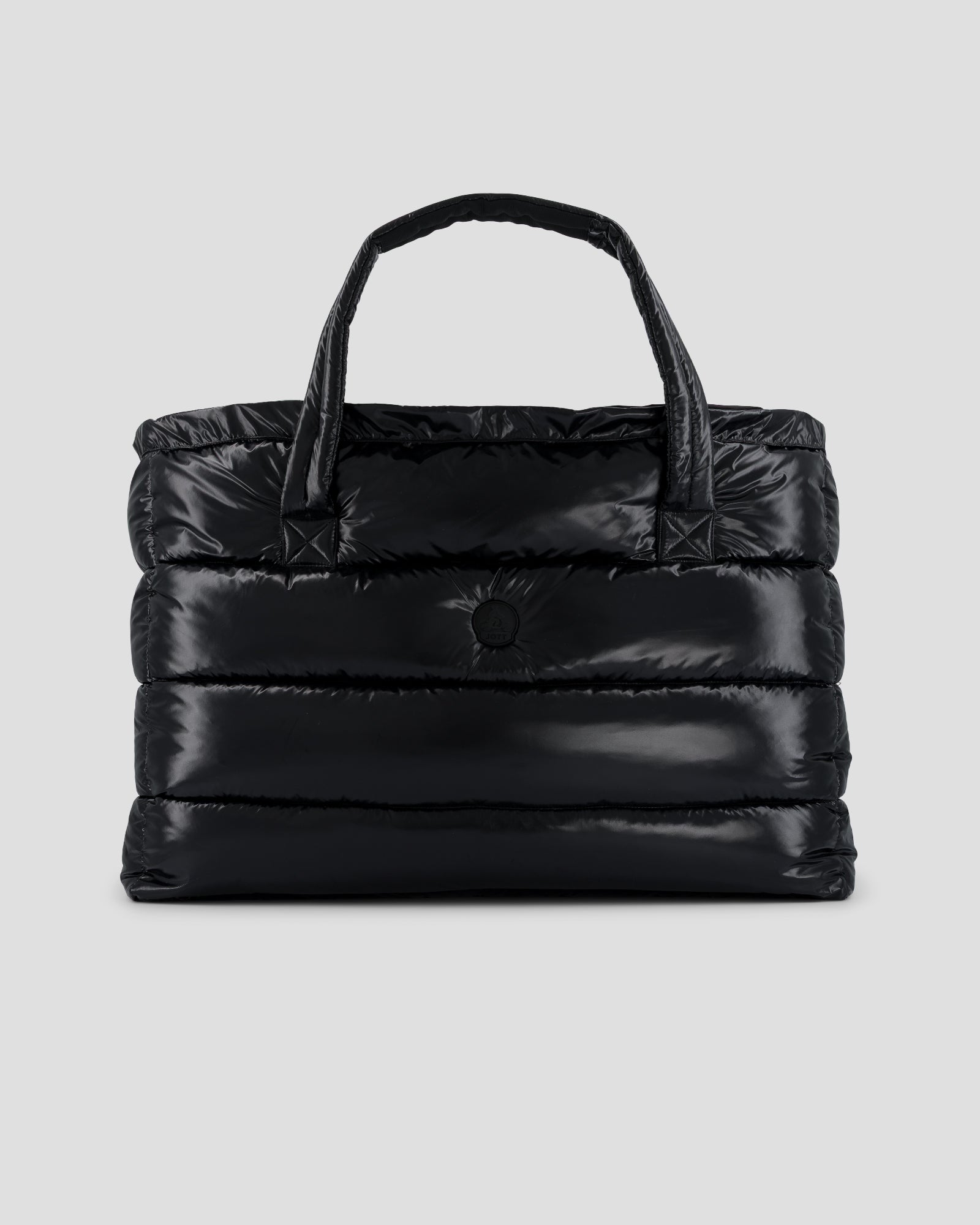 Maxi totebag laqué Noir Leina laquée