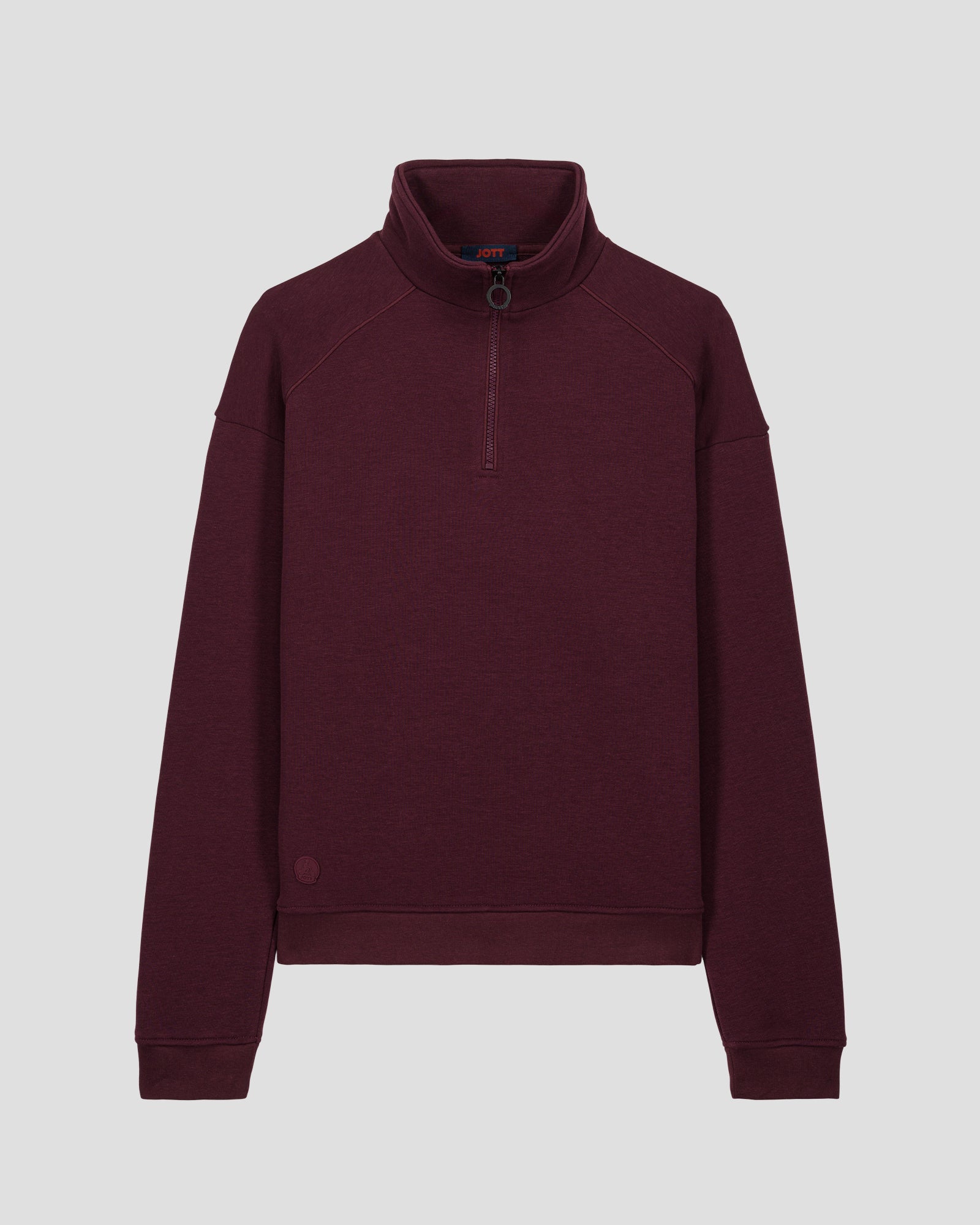 Sweatshirt demi-zippé Cerise noire Line