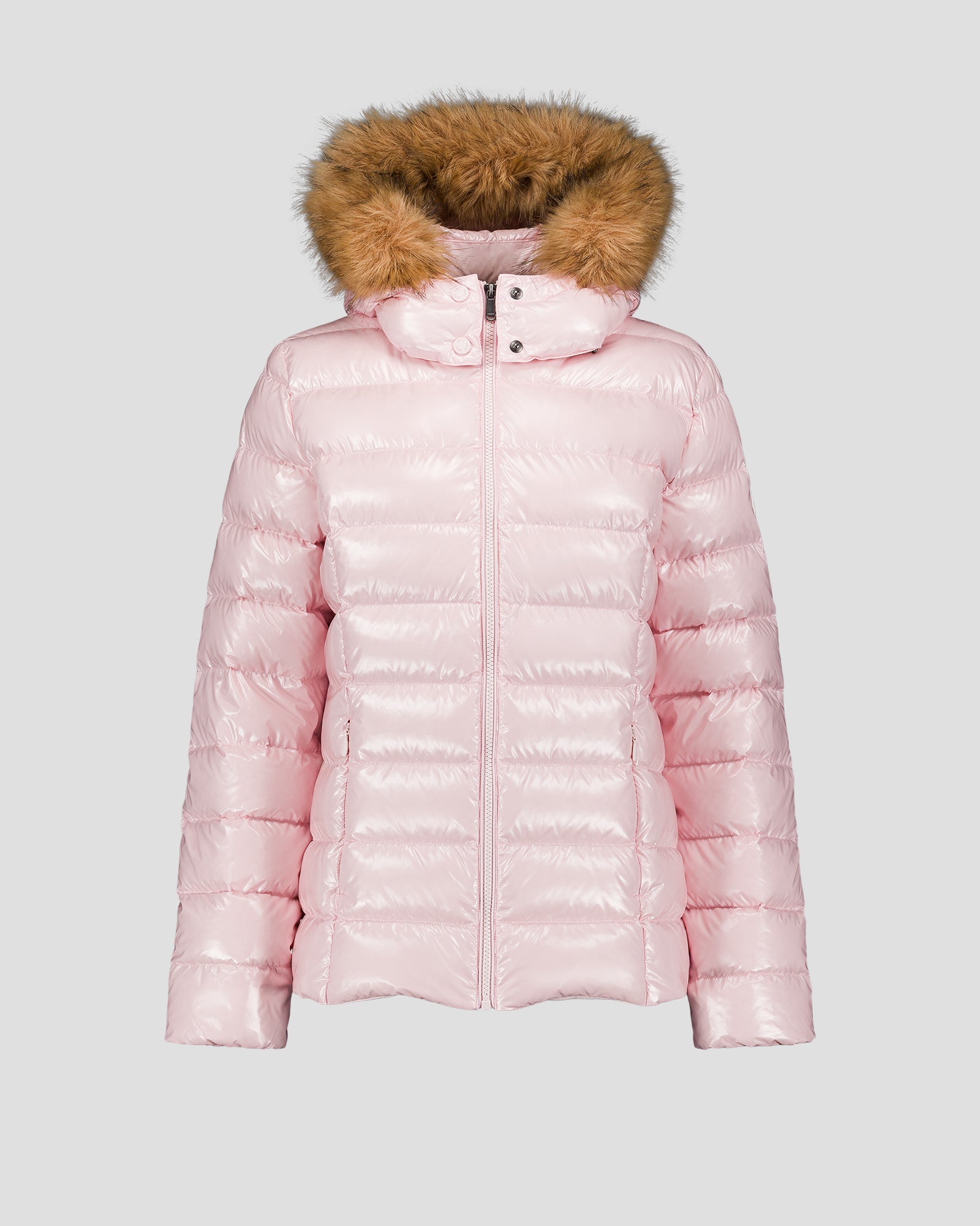 Doudoune à capuche Grand Froid Rose pétale Luxe laquée