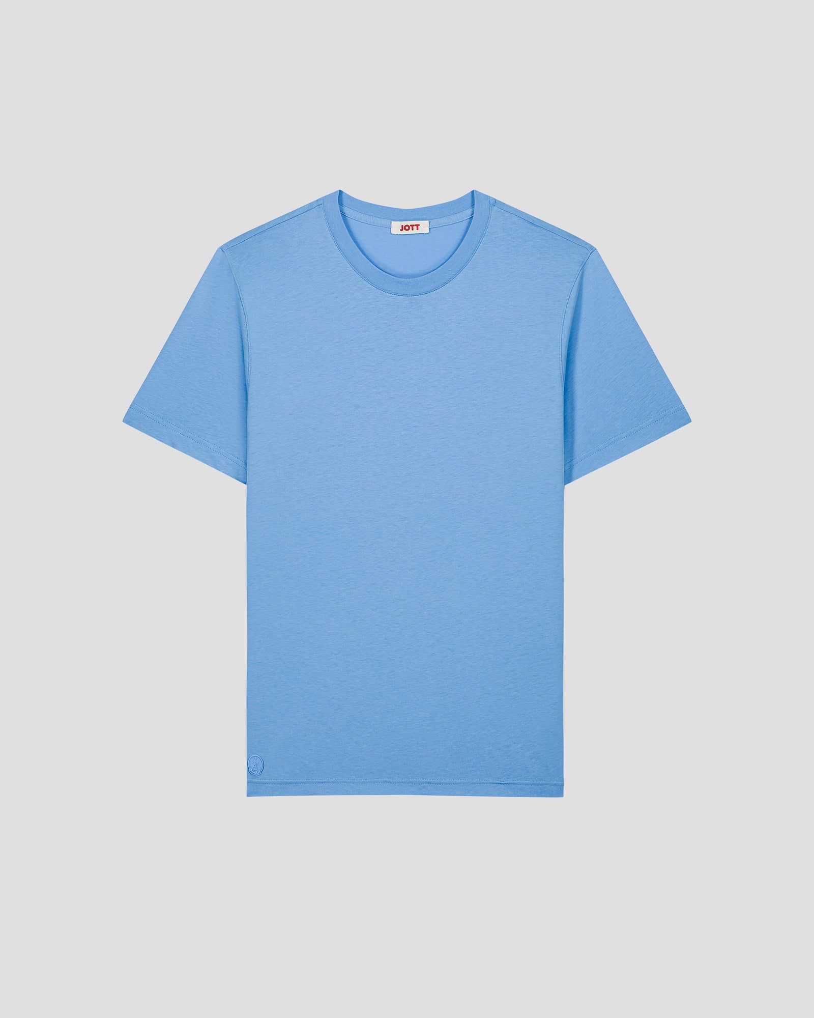 T-Shirt à col rond Bleu cristal Petro