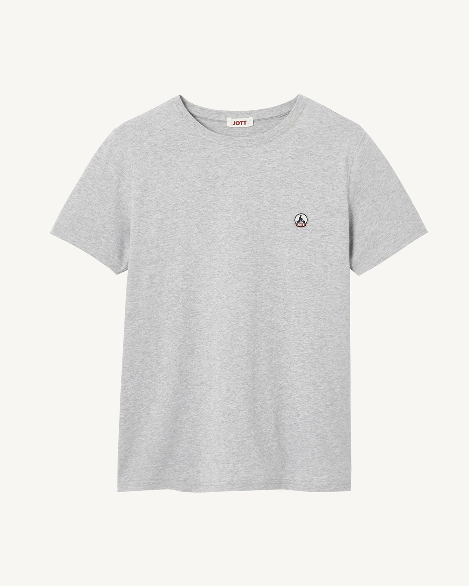 T-shirt homme en coton biologique Gris chiné Pietro