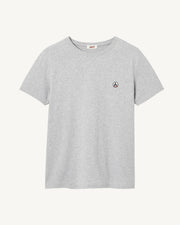 T-shirt homme en coton biologique Gris chiné Pietro