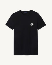 T-shirt mixte en coton biologique Noir Pietro