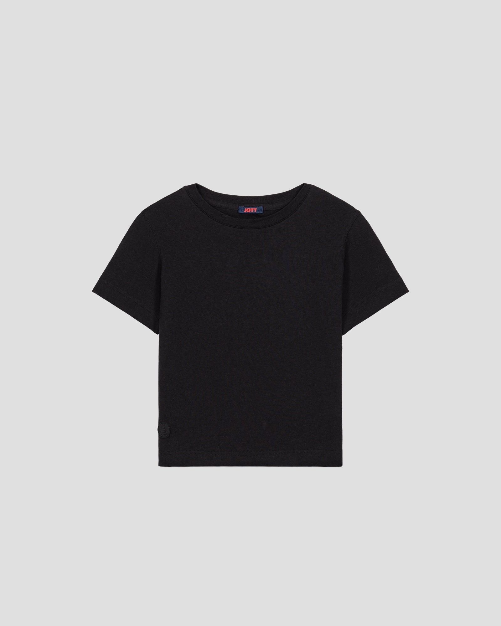 T-shirt enfant à col rond Noir Pio