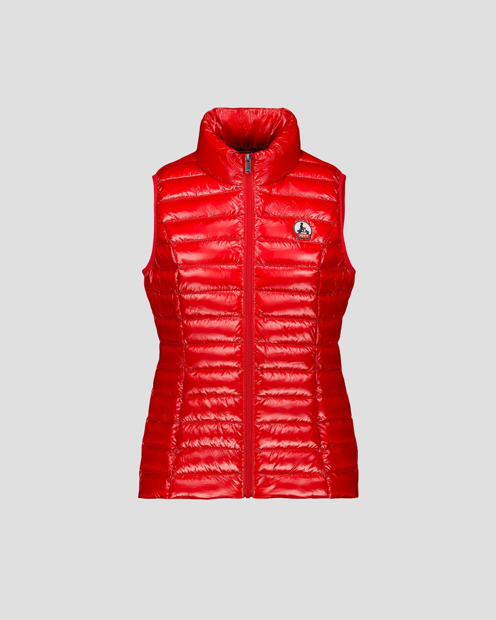 Doudoune légère sans manches Rouge carmin Seda shiny