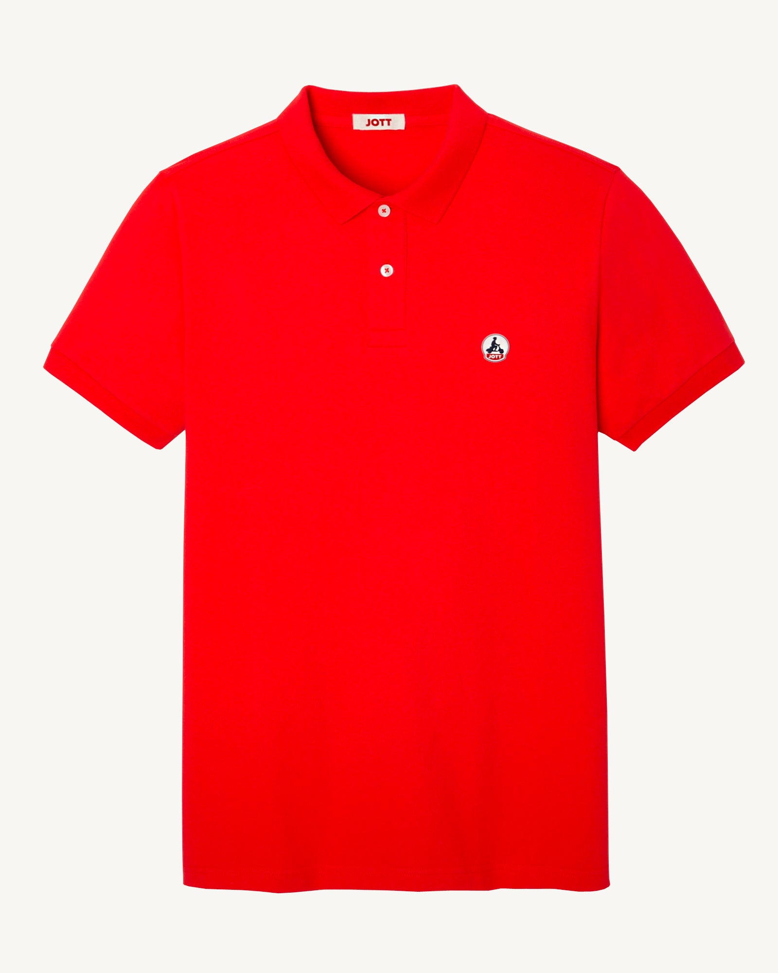 Polo homme en coton biologique Rouge vif Marbella