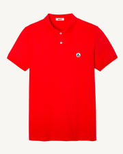 Polo homme en coton biologique Rouge vif Marbella