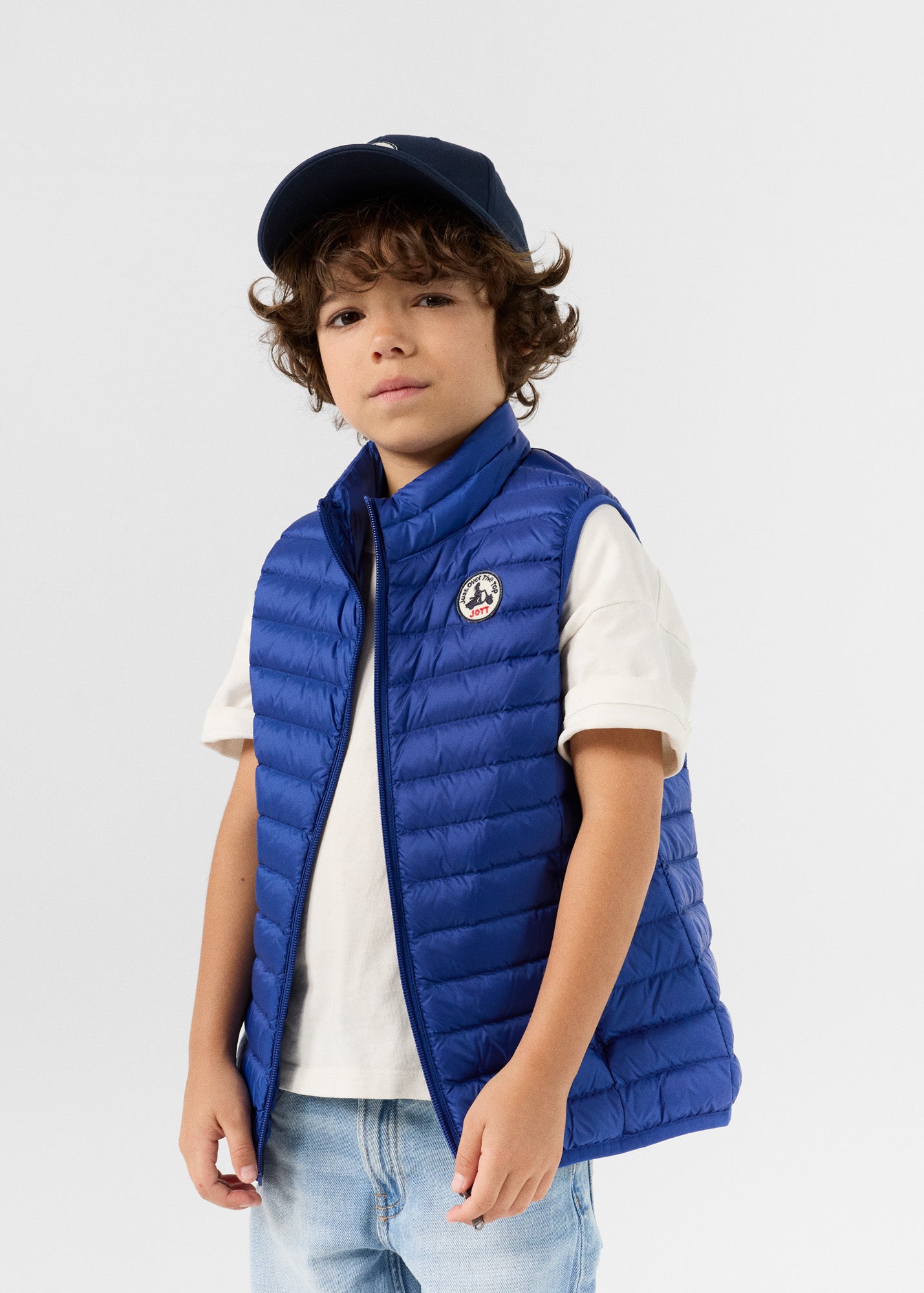 Doudoune sans manches enfant Bleu cobalt Zoe