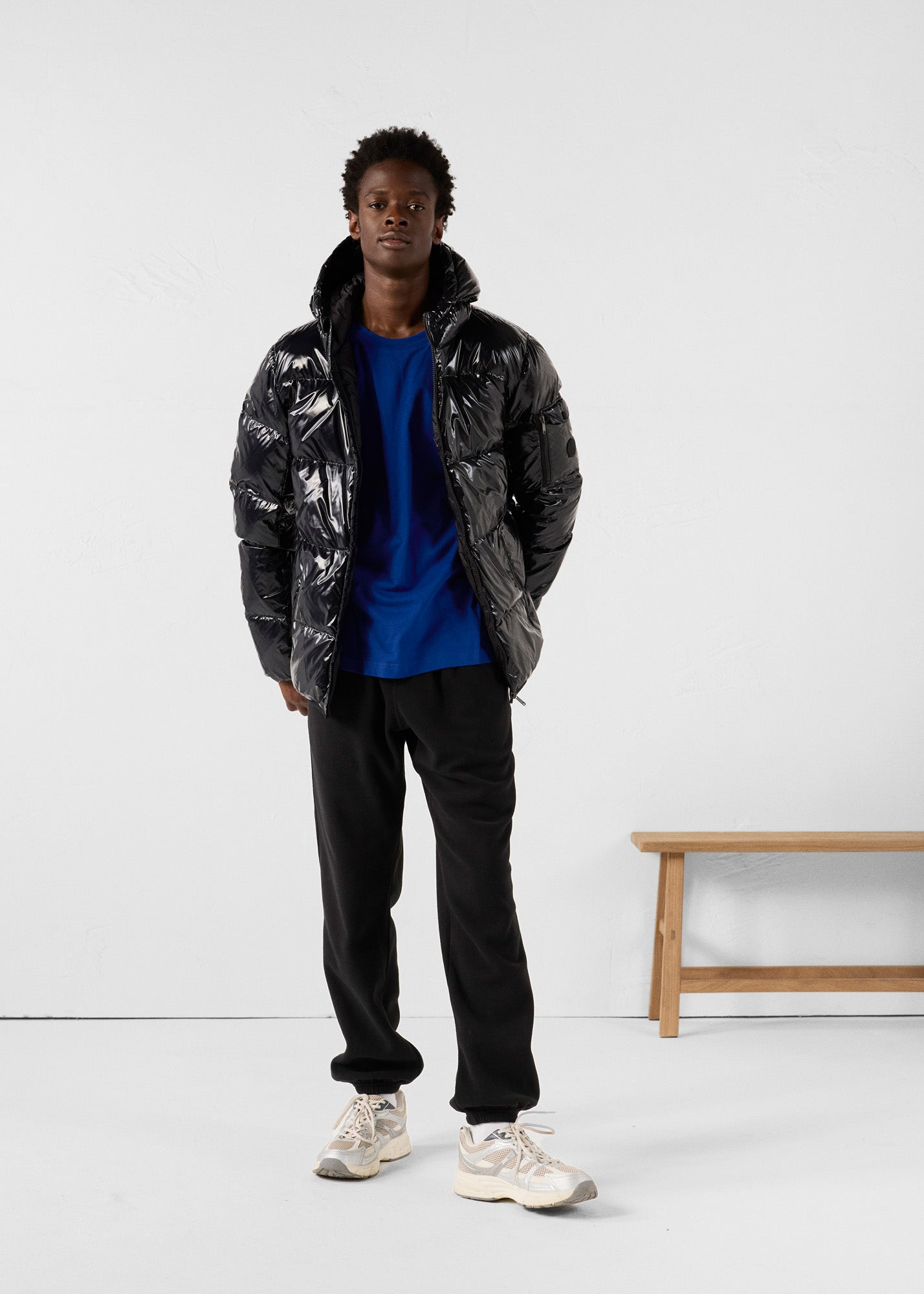 Doudoune à capuche Grand Froid Noir Java laquée