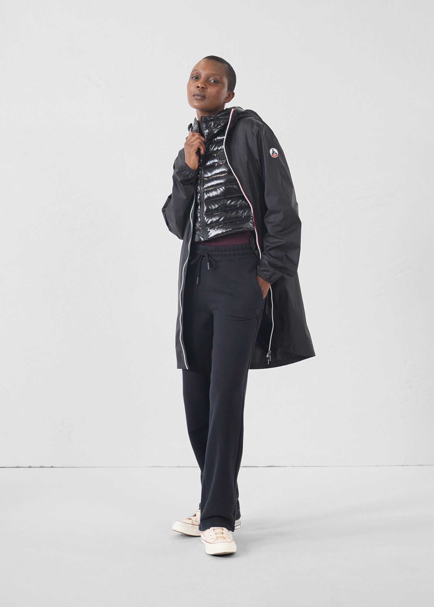 Imperméable long Noir Skye