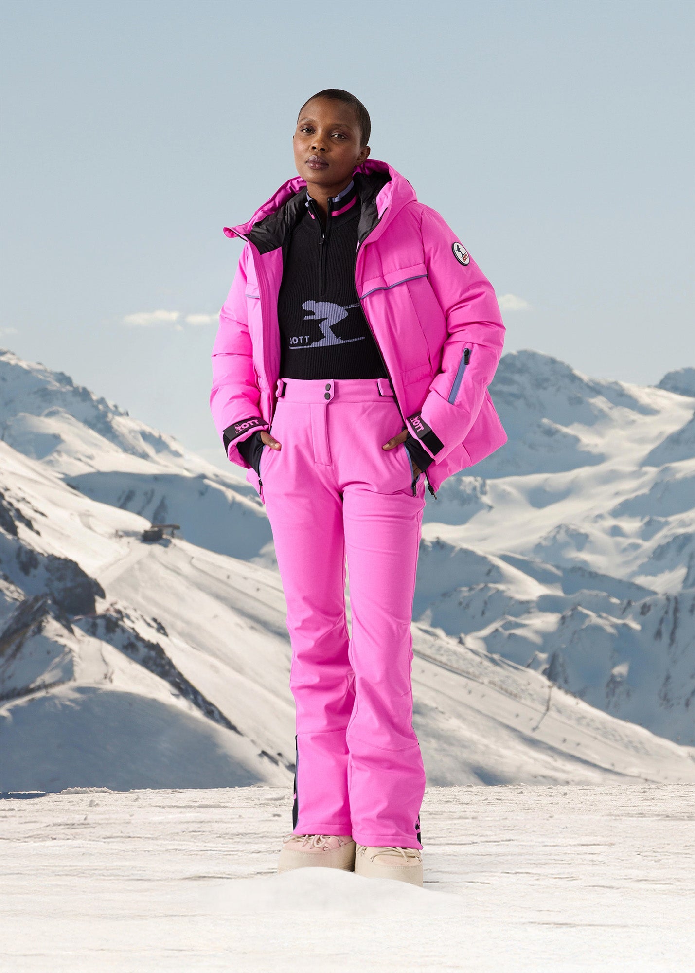 Veste de ski Grand froid Rose électrique Soldanelle