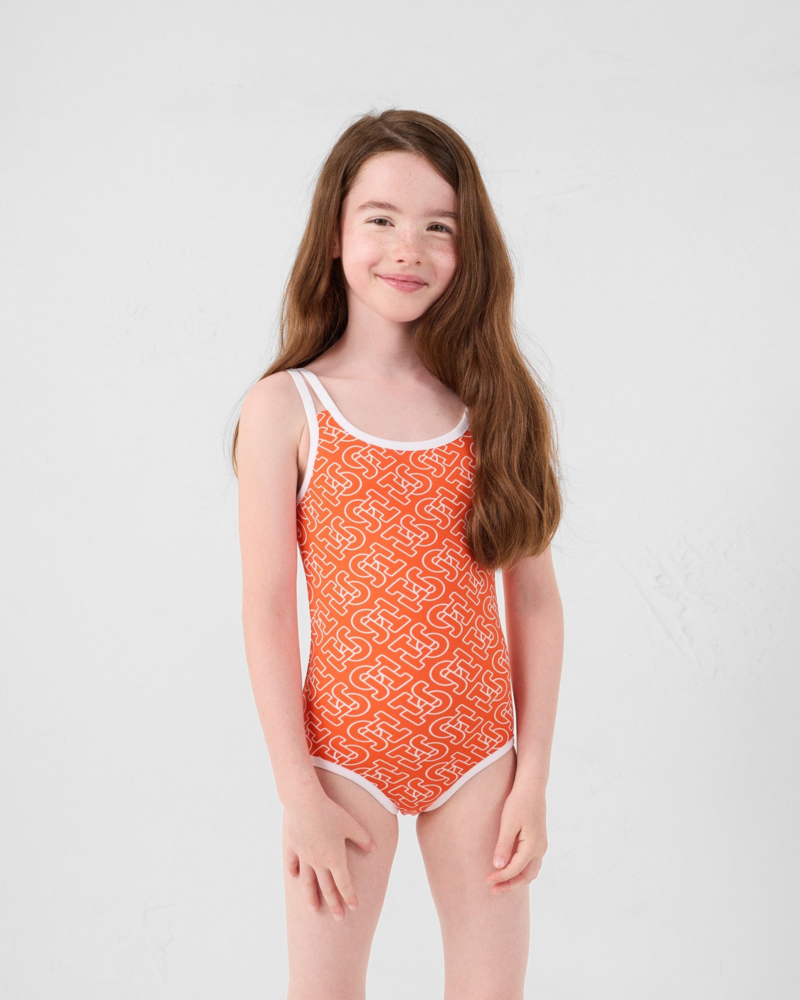 Maillot de bain Mono rouge feu Milla monogram