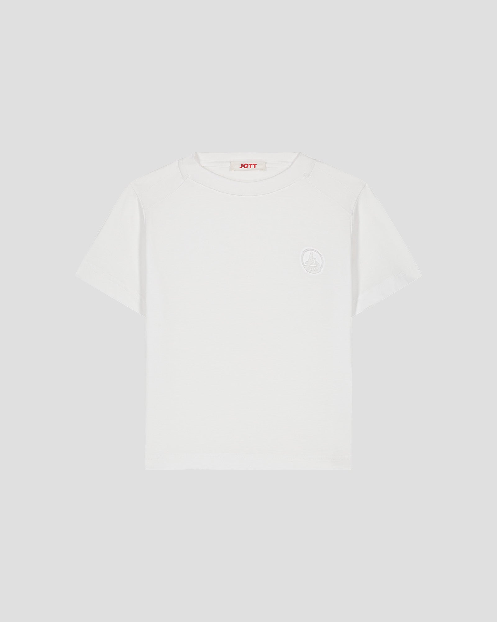 T-shirt col rond enfant en coton Blanc Prado